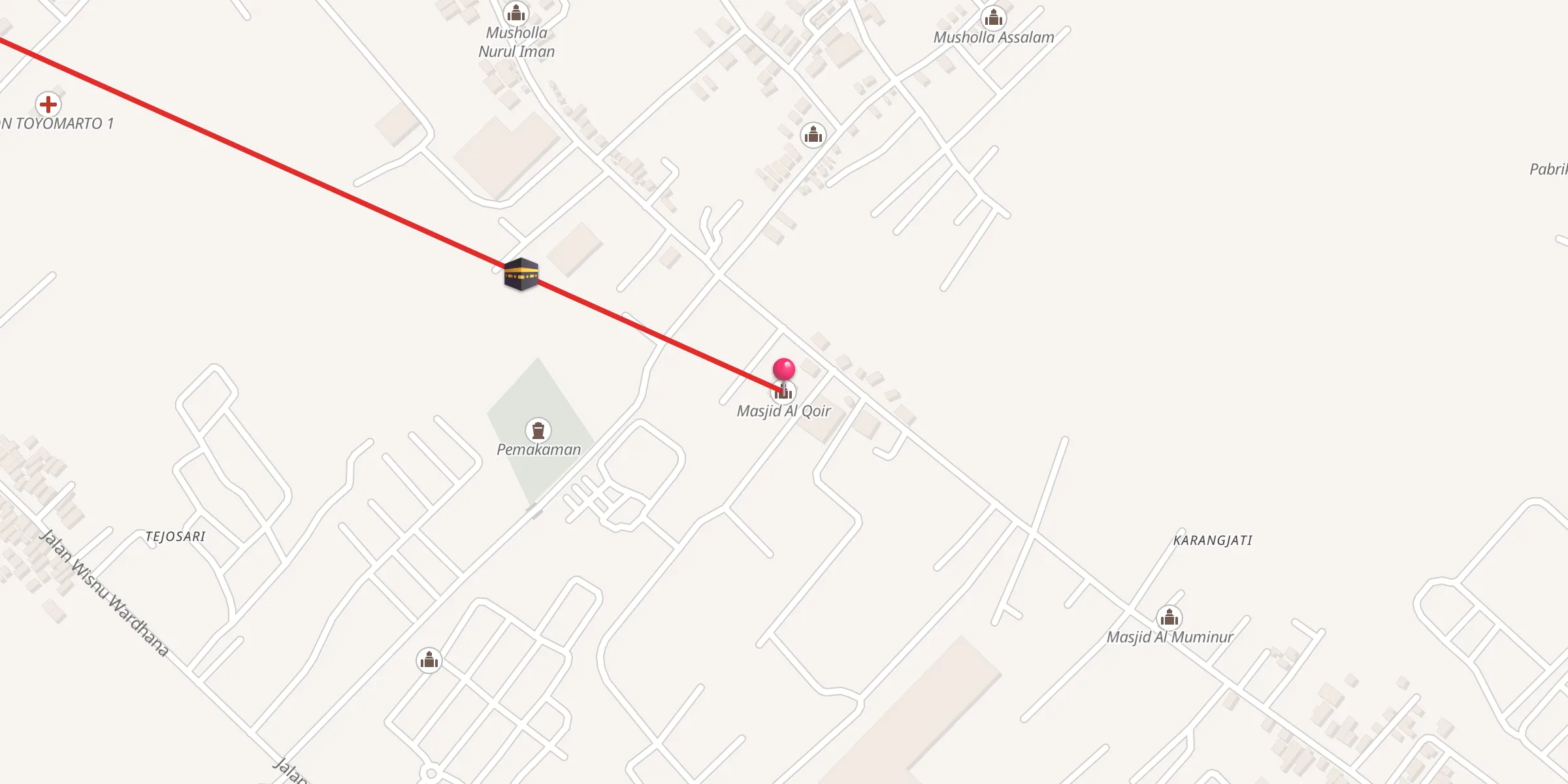 Carte de localisation : Masjid Al Qoir