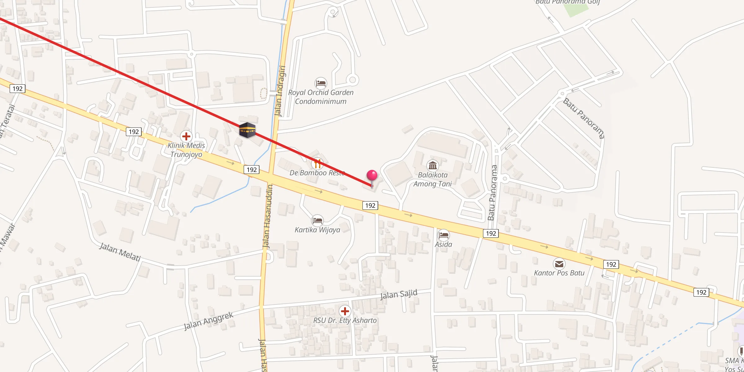 Carte de localisation : Masjid Brigjend Soegiono