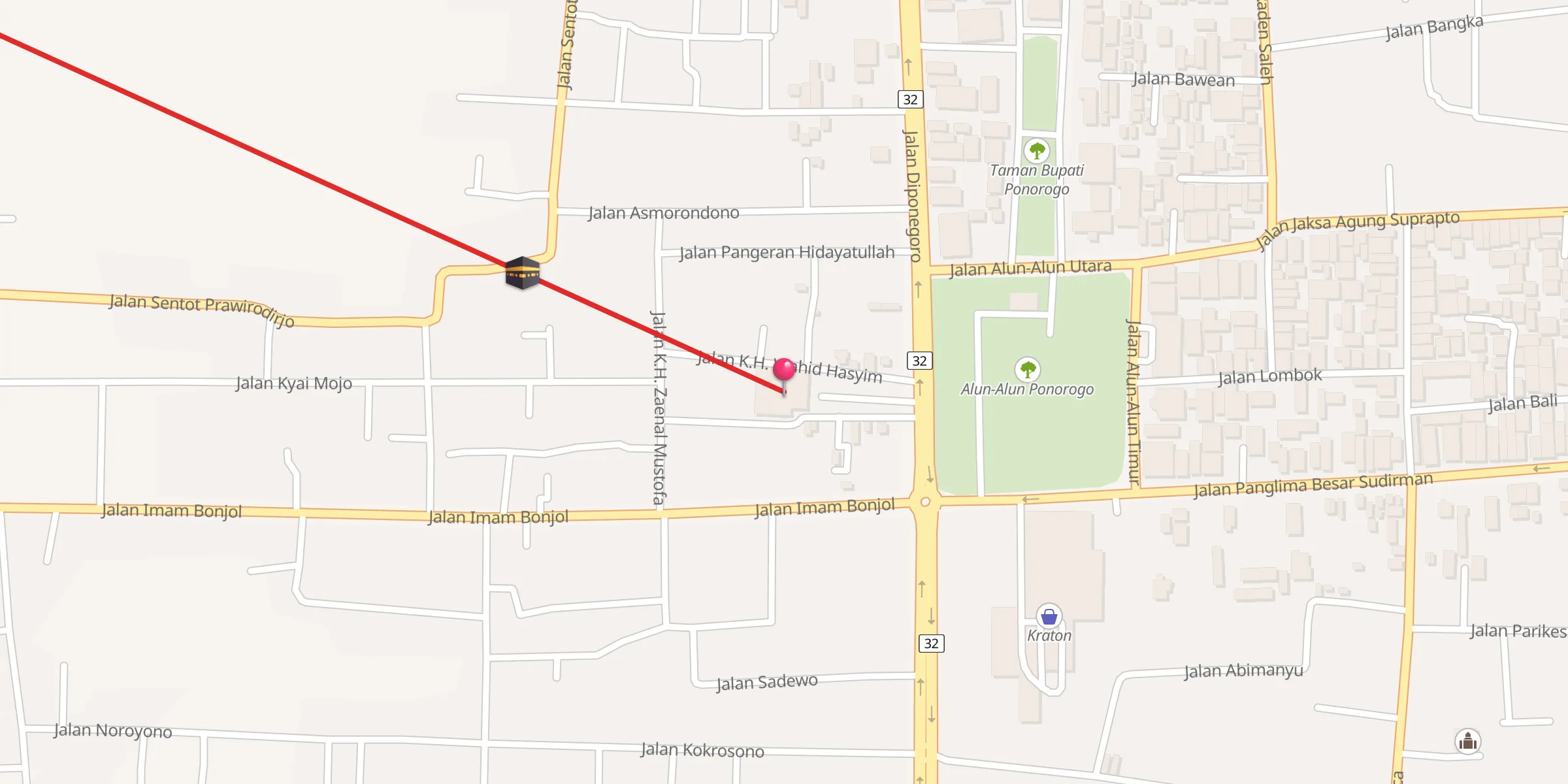 Carte de localisation : Masjid Agung