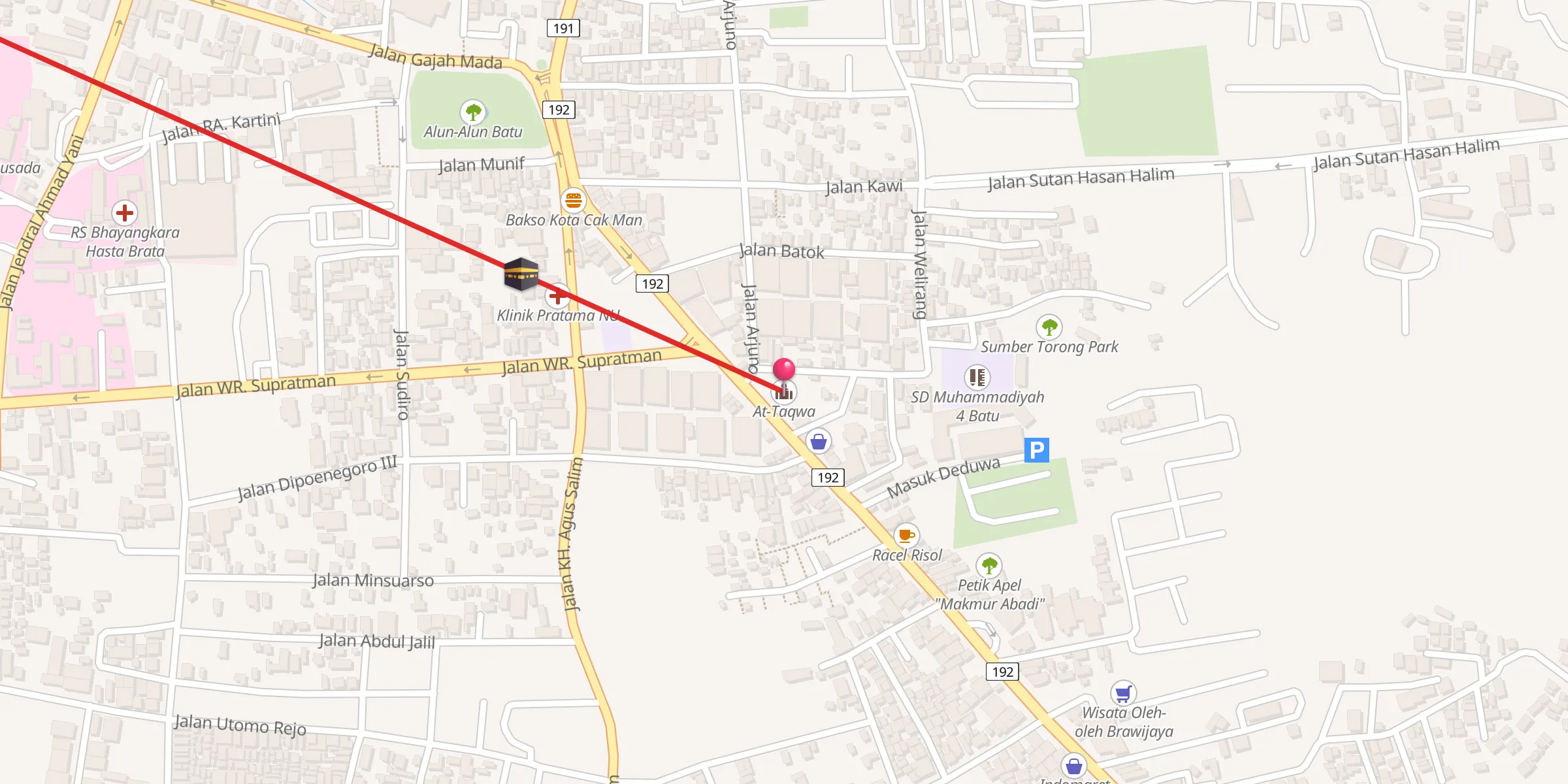 Carte de localisation : At-Taqwa