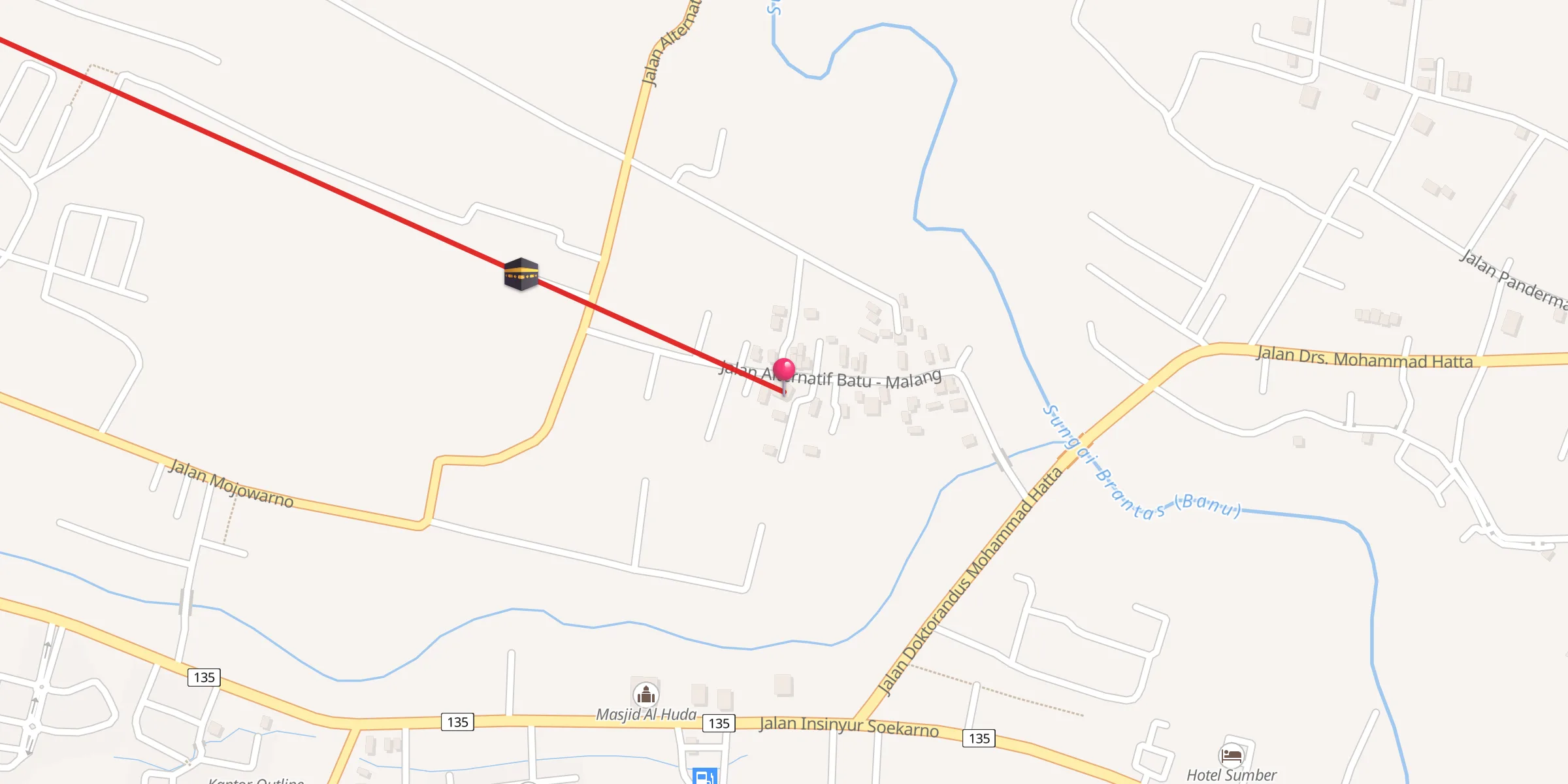 Carte de localisation : Masjid Miftahul Jannah
