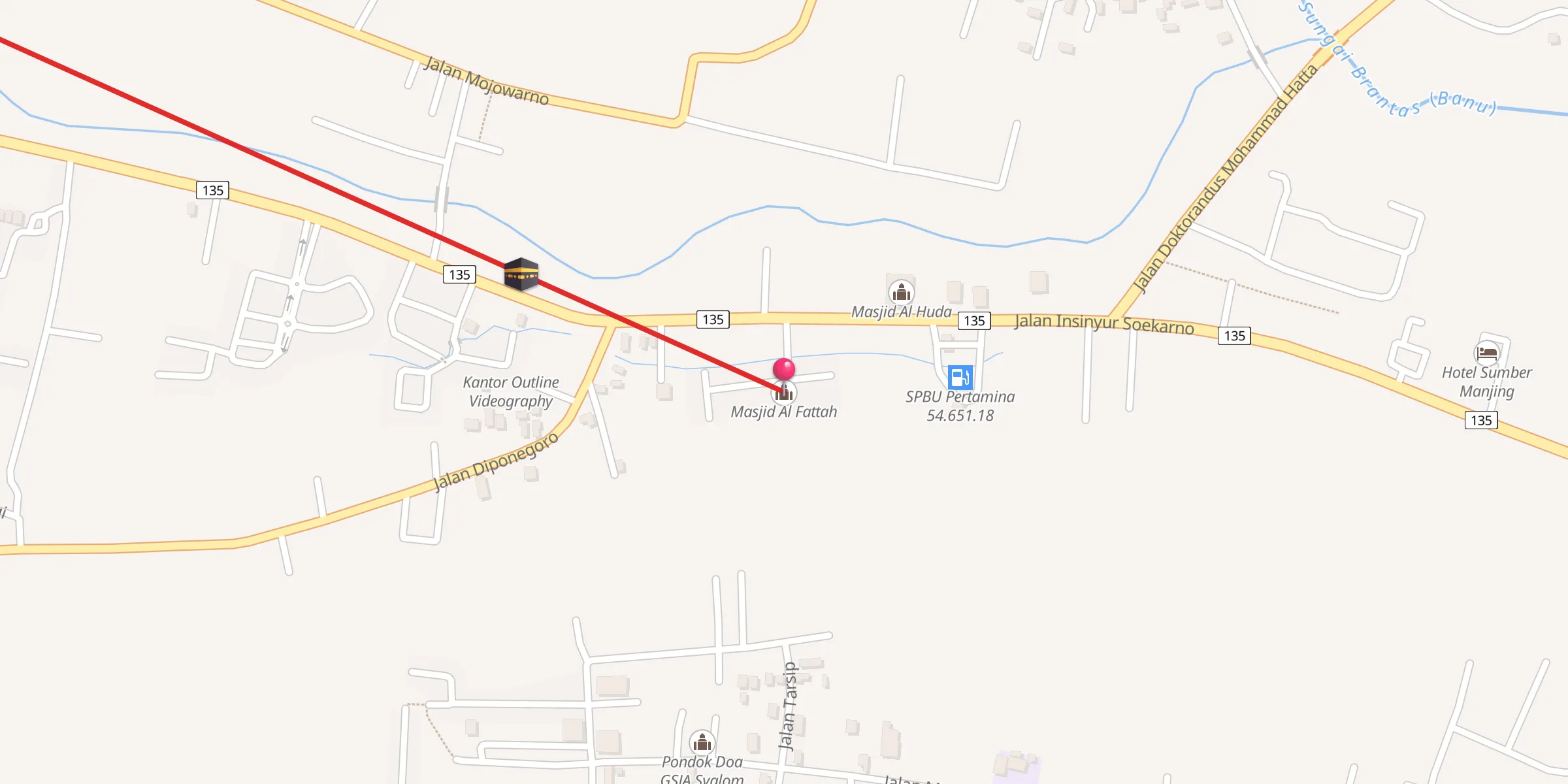 Carte de localisation : Masjid Al Fattah