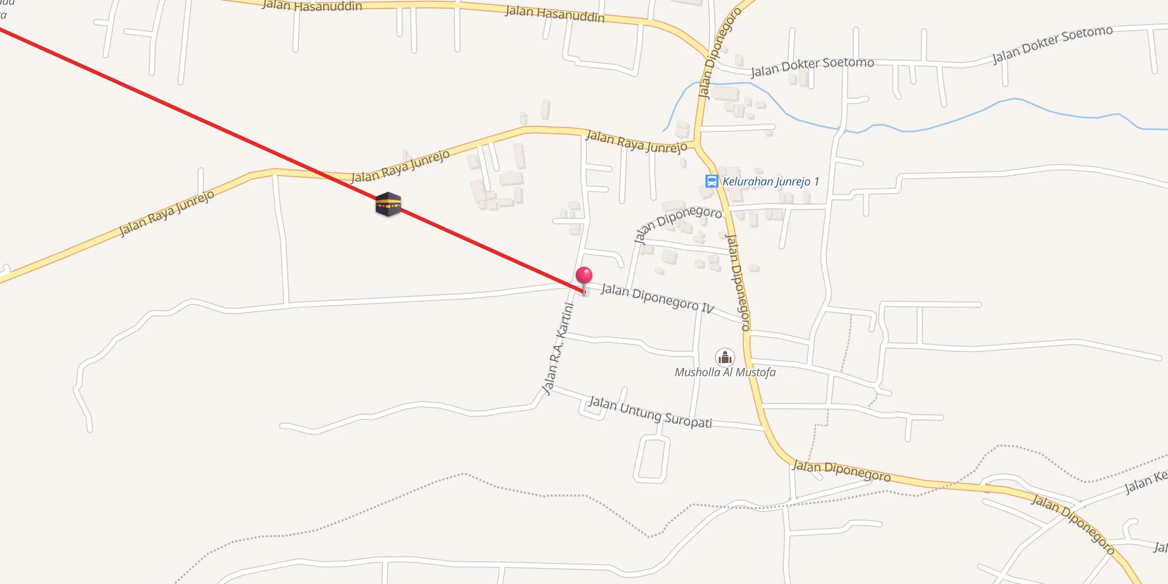 Carte de localisation : Musholla Al Asyari