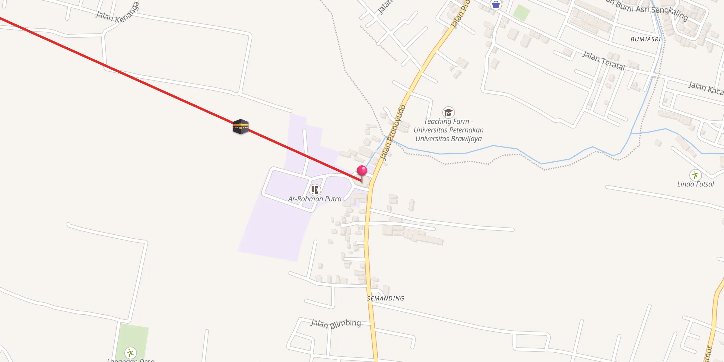 Carte de localisation : Masjid Baiturrahmah
