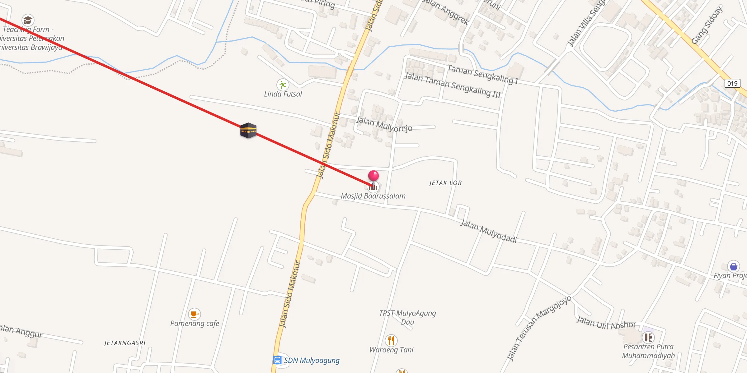Carte de localisation : Masjid Badrussalam