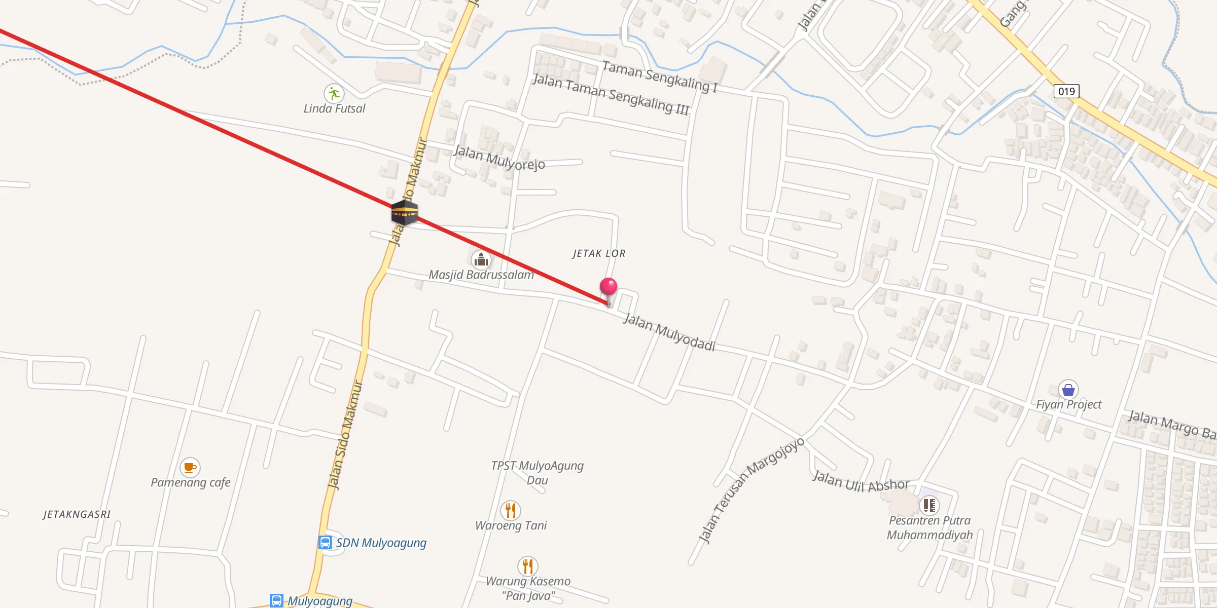 Carte de localisation : Musholla Al Ikhsan