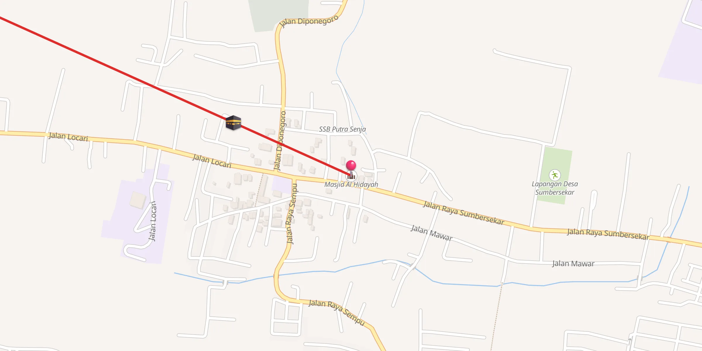 Carte de localisation : Masjid Al Hidayah