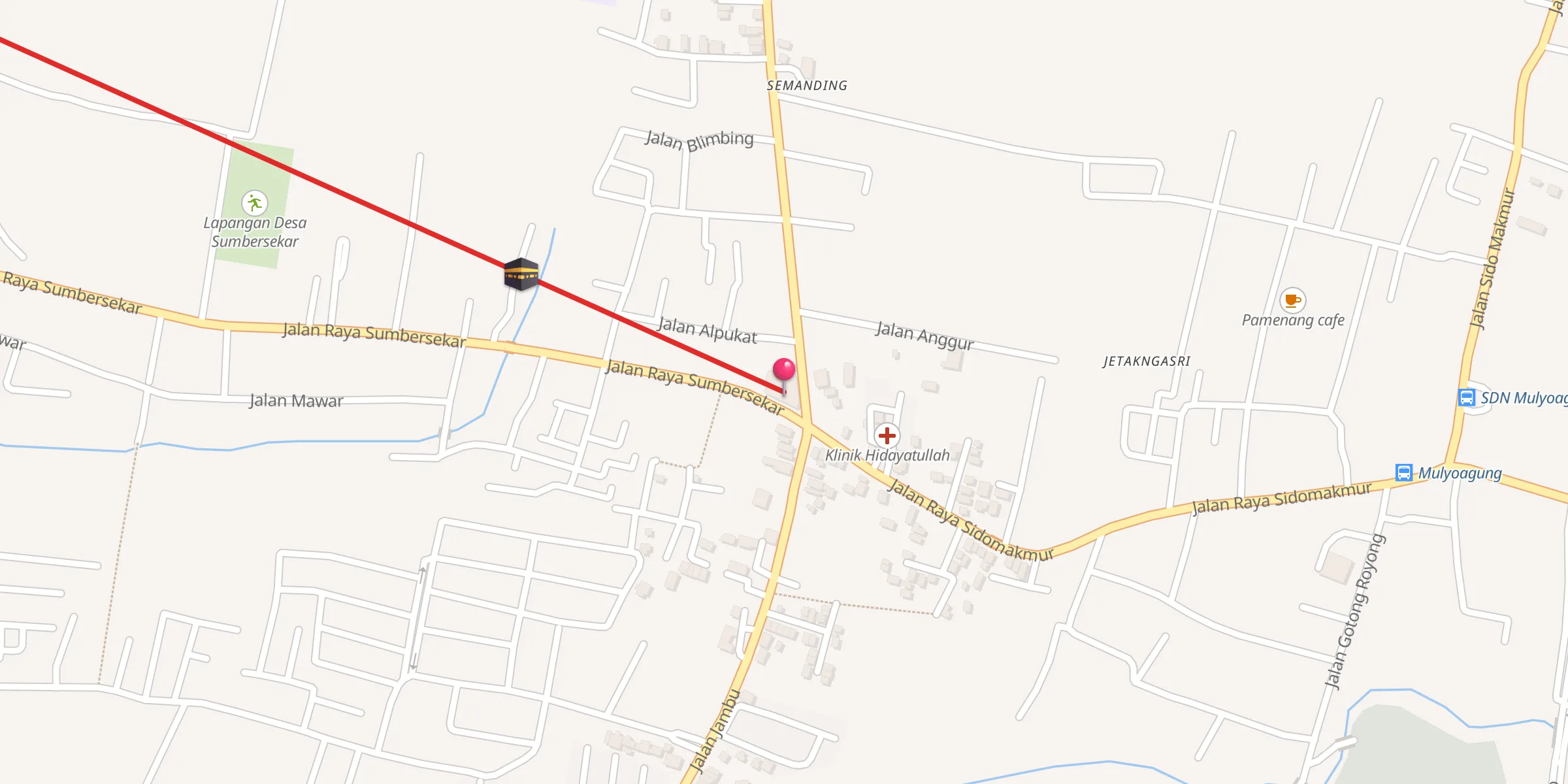 Carte de localisation : Masjid Miftahul Jannah