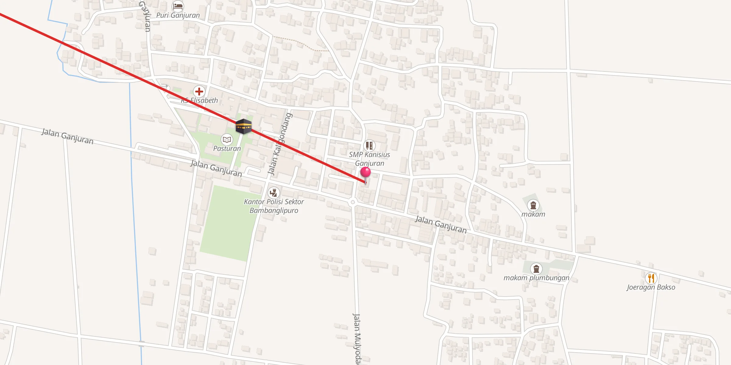 Carte de localisation : Masjid Al Amna Ganjuran
