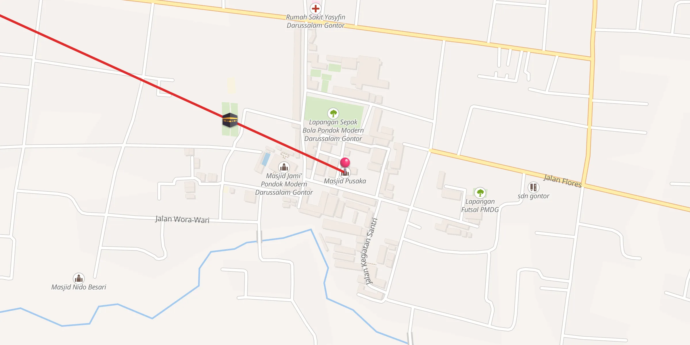 Carte de localisation : Masjid Pusaka