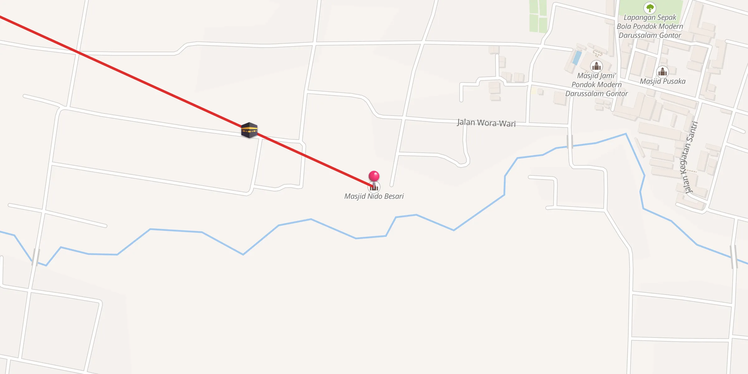 Carte de localisation : Masjid Nido Besari