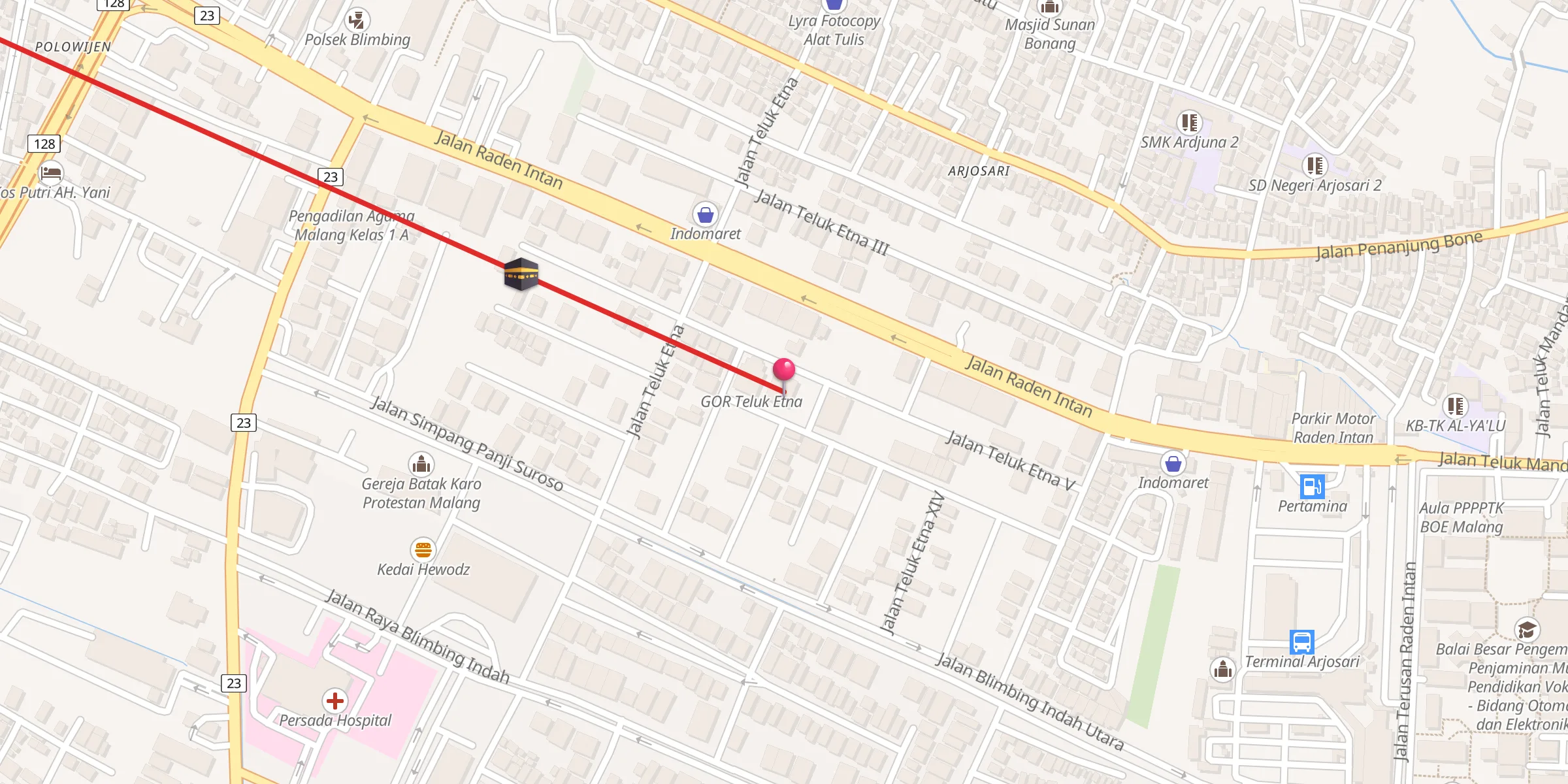 Carte de localisation : Masjid Baitul Maghfiroh