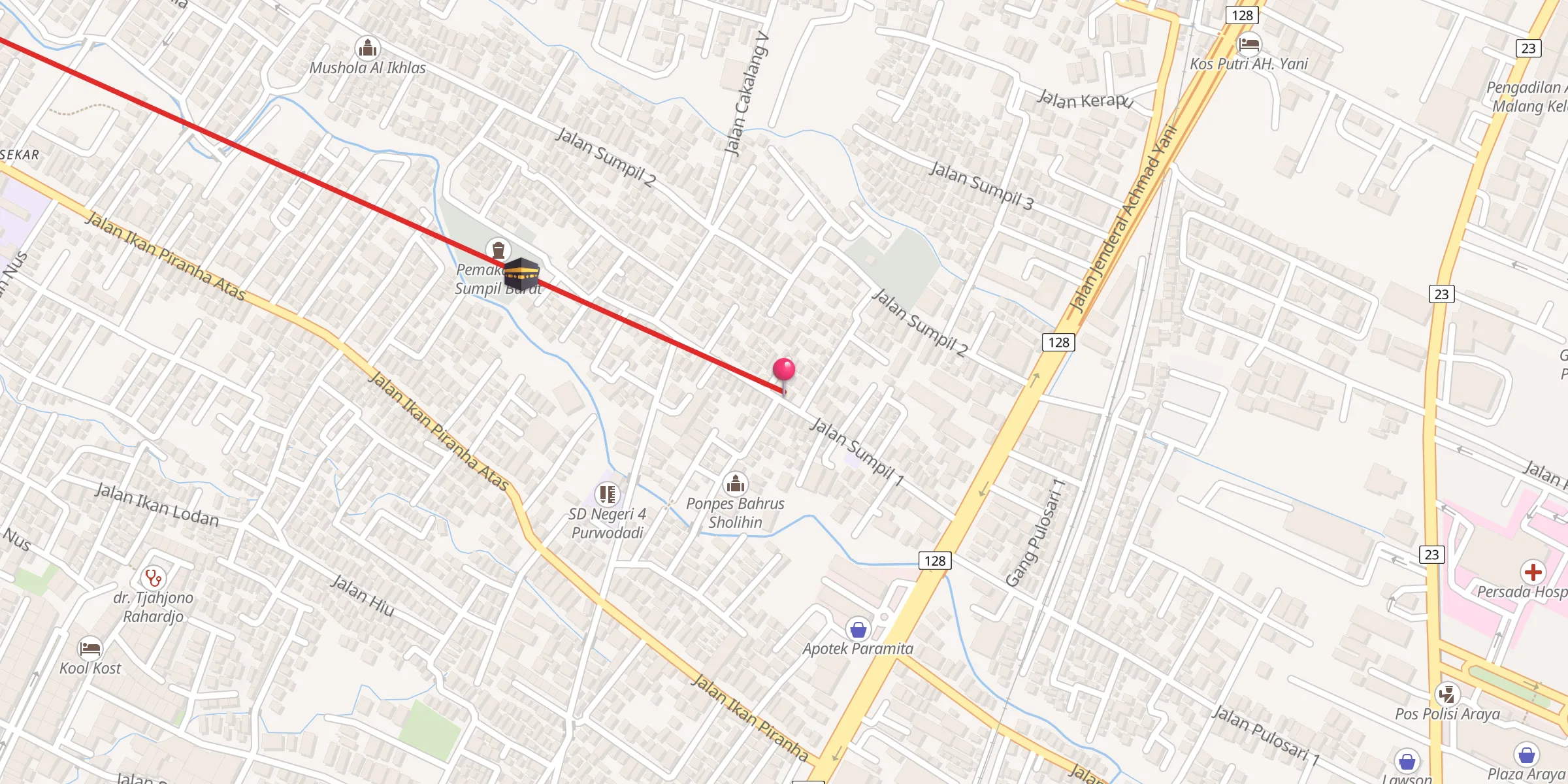 Carte de localisation : Masjid Bahrus Sholihin