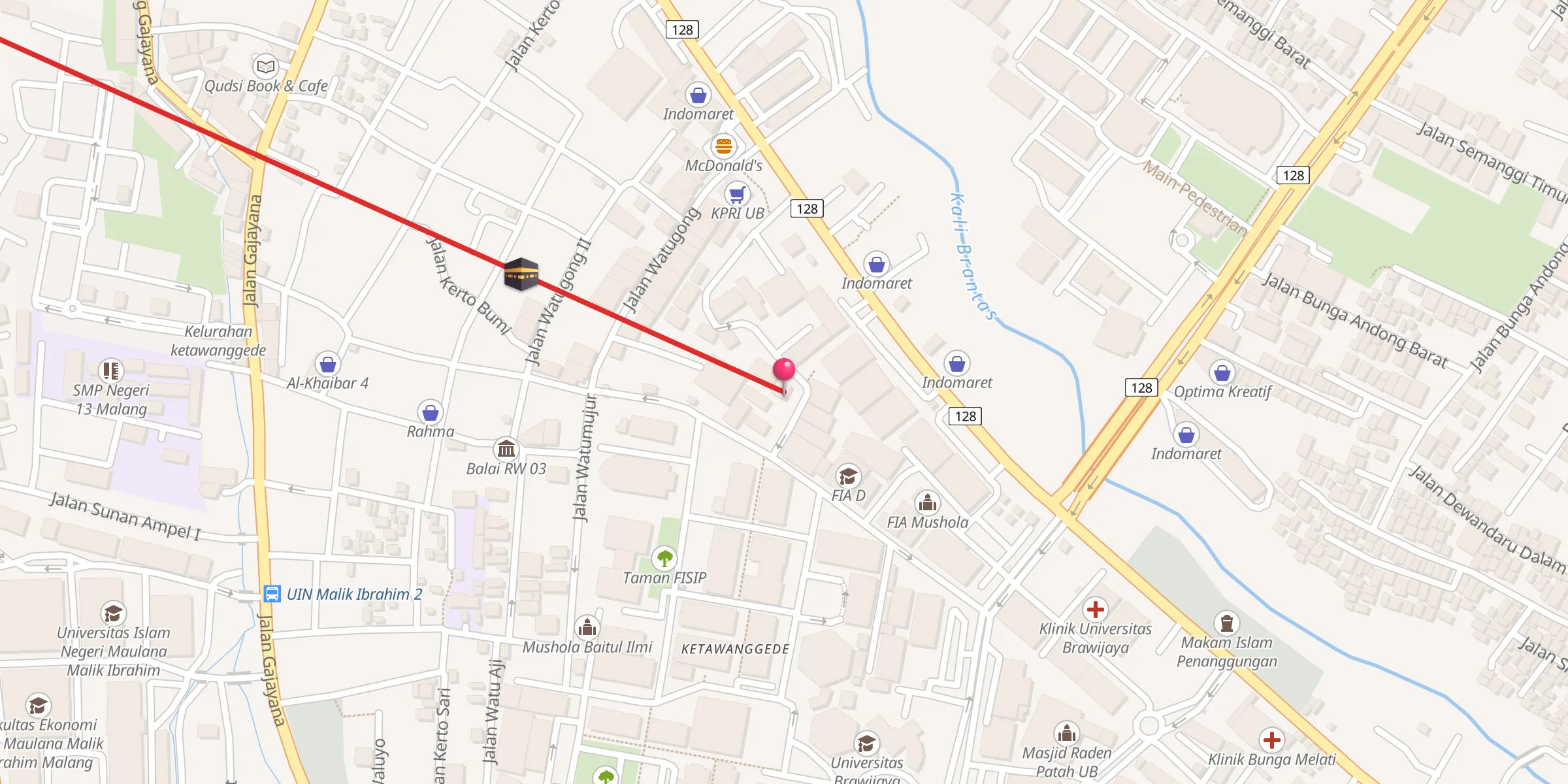 Carte de localisation : FT Mushola