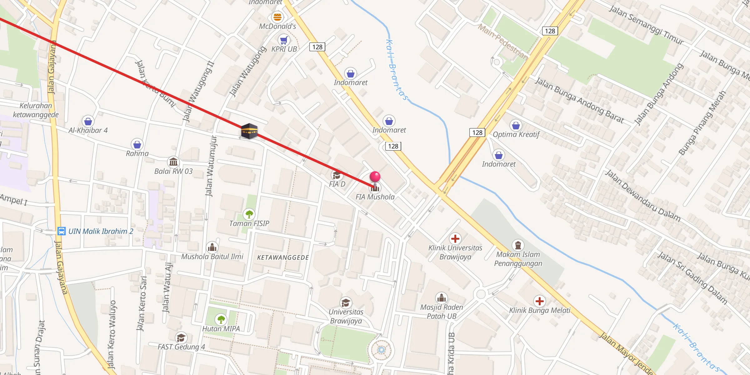Carte de localisation : FIA Mushola