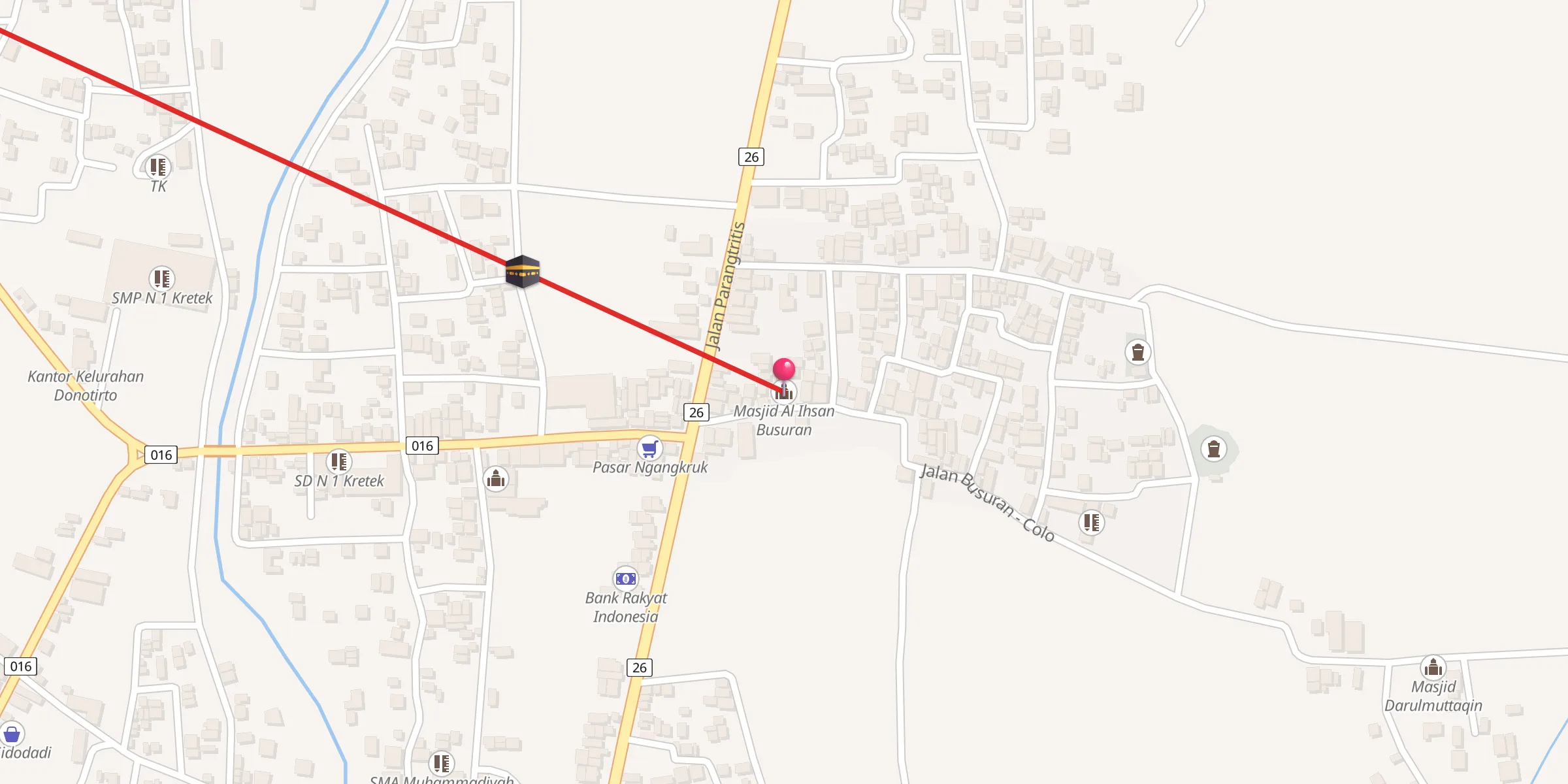Carte de localisation : Masjid Al Ihsan Busuran