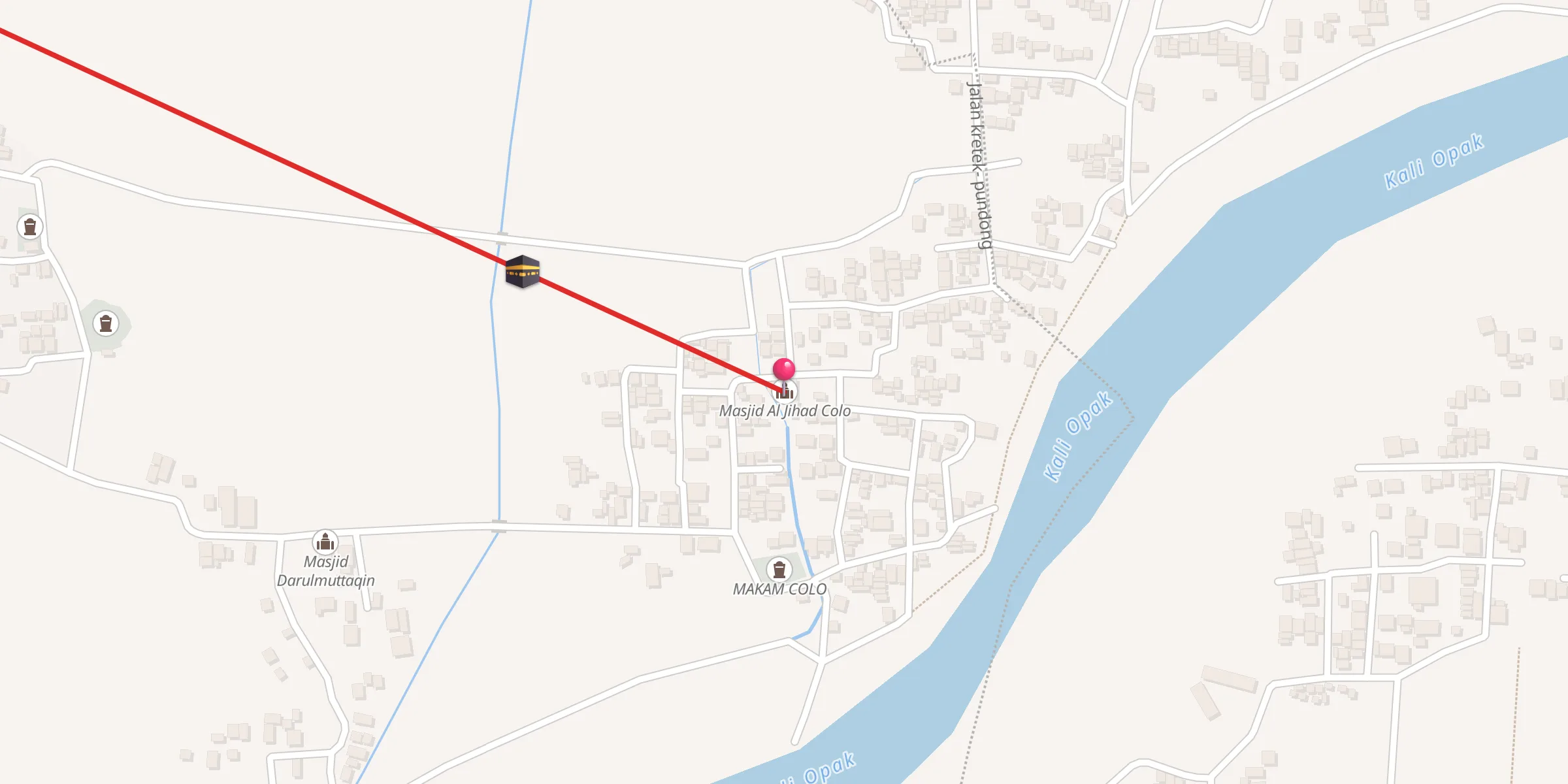 Carte de localisation : Masjid Al Jihad Colo