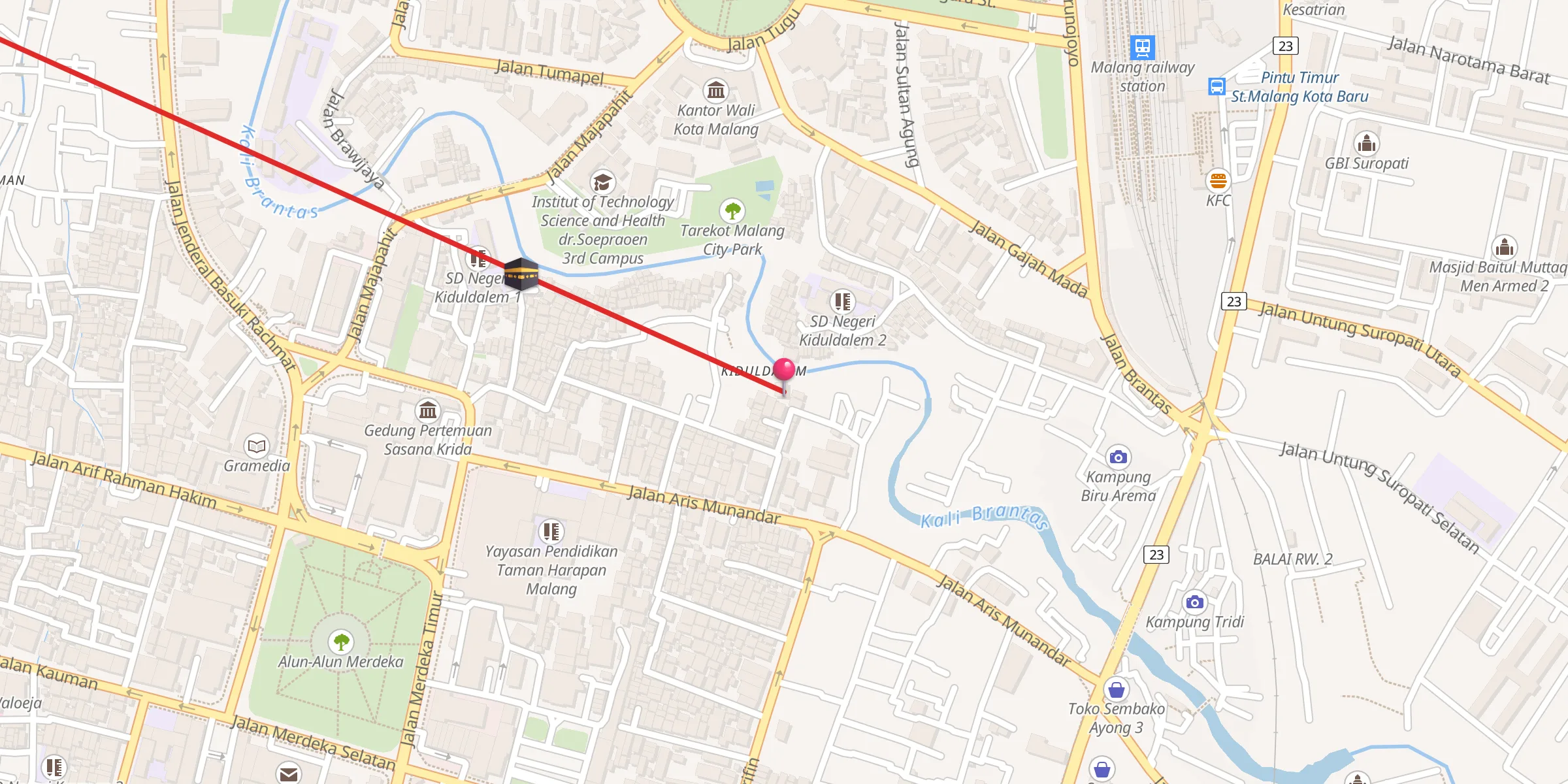 Carte de localisation : LANGGAR WAKOF AL HIDAYAH