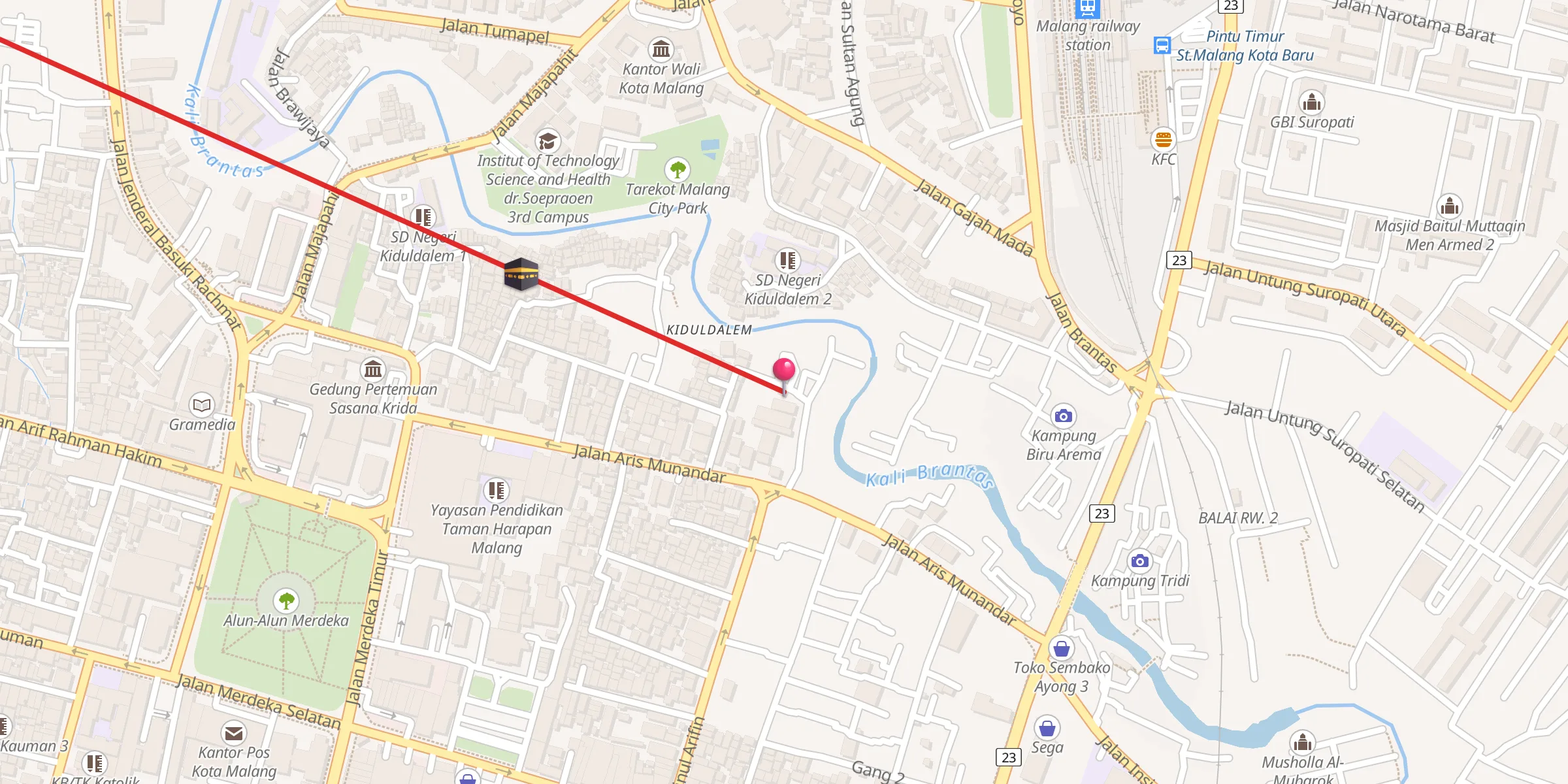 Carte de localisation : LANGGAR MUSLIMAT