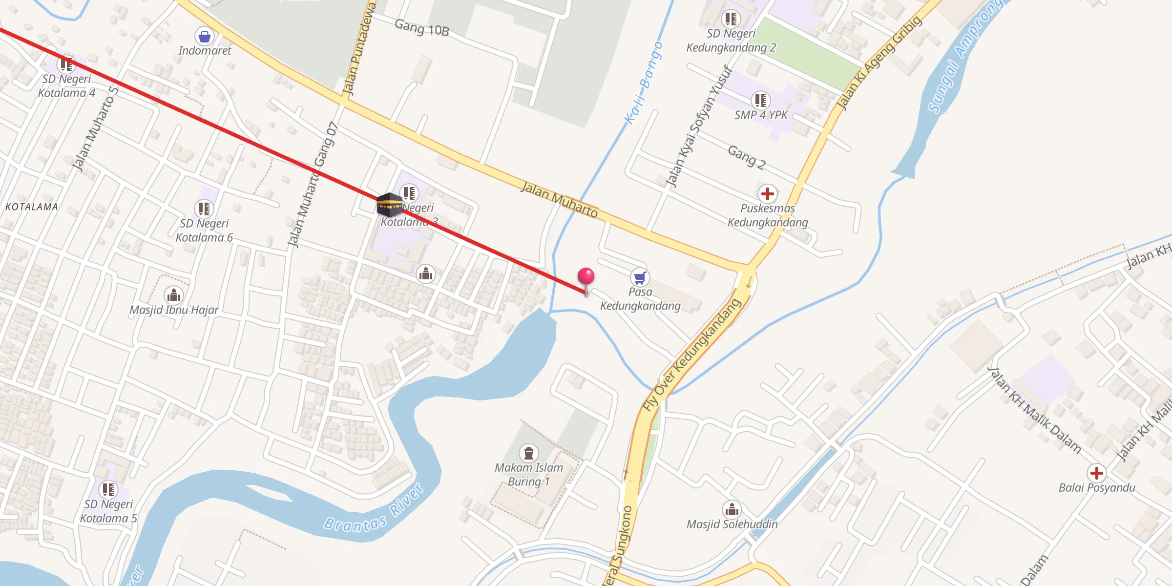 Carte de localisation : Langgar RT 03 RW 06