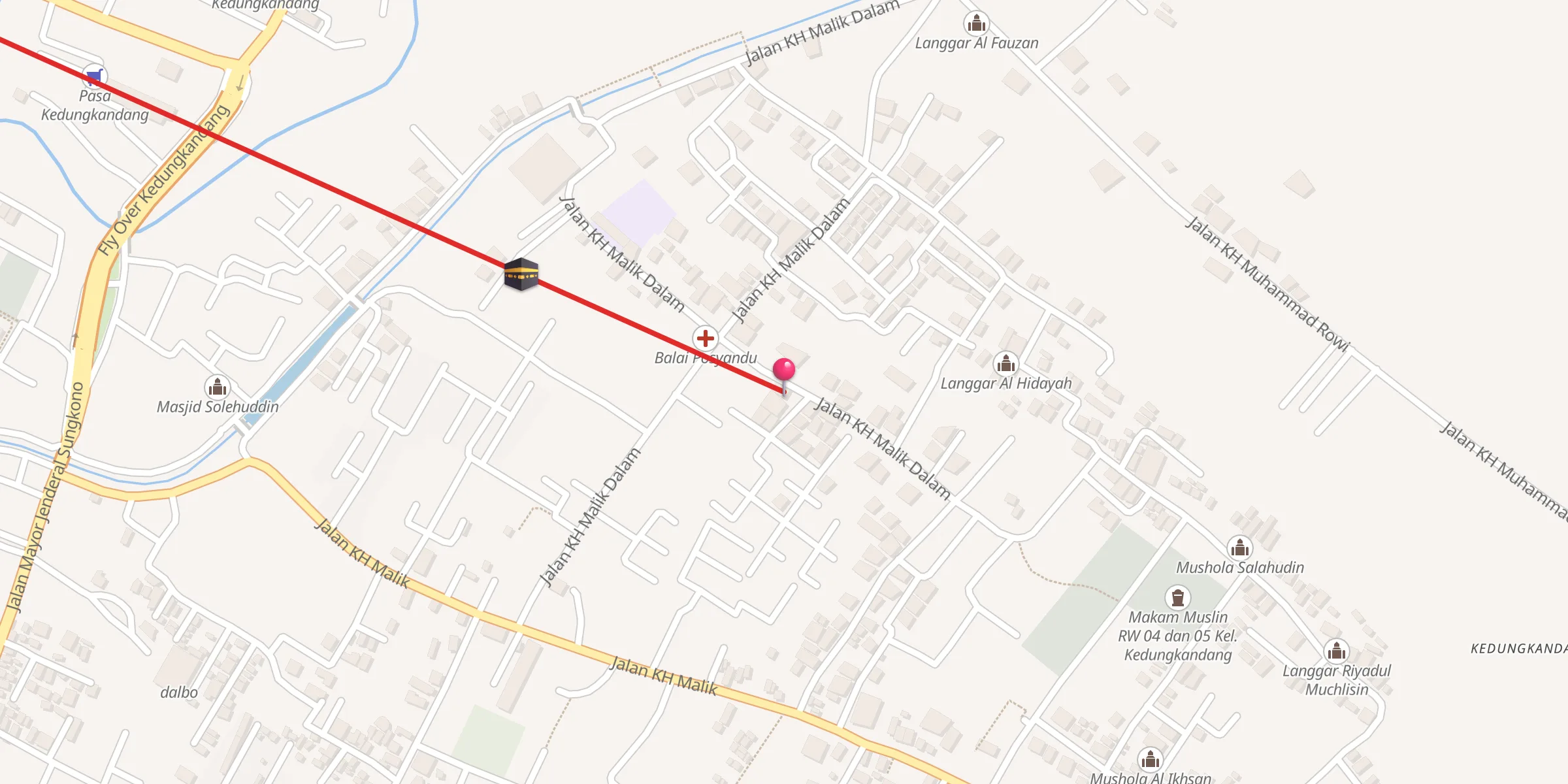 Carte de localisation : Langgar Riyadus Sholihin