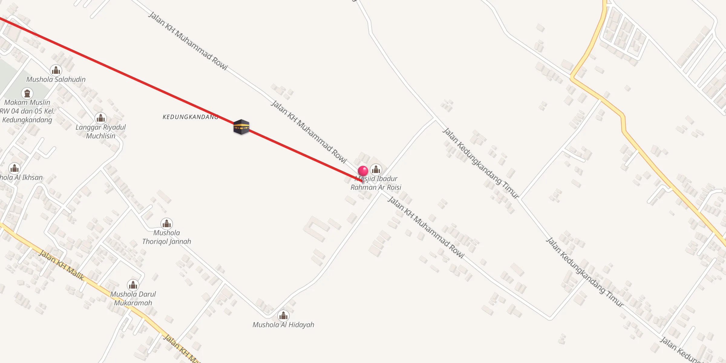 Carte de localisation : Langgar Al Khodijah