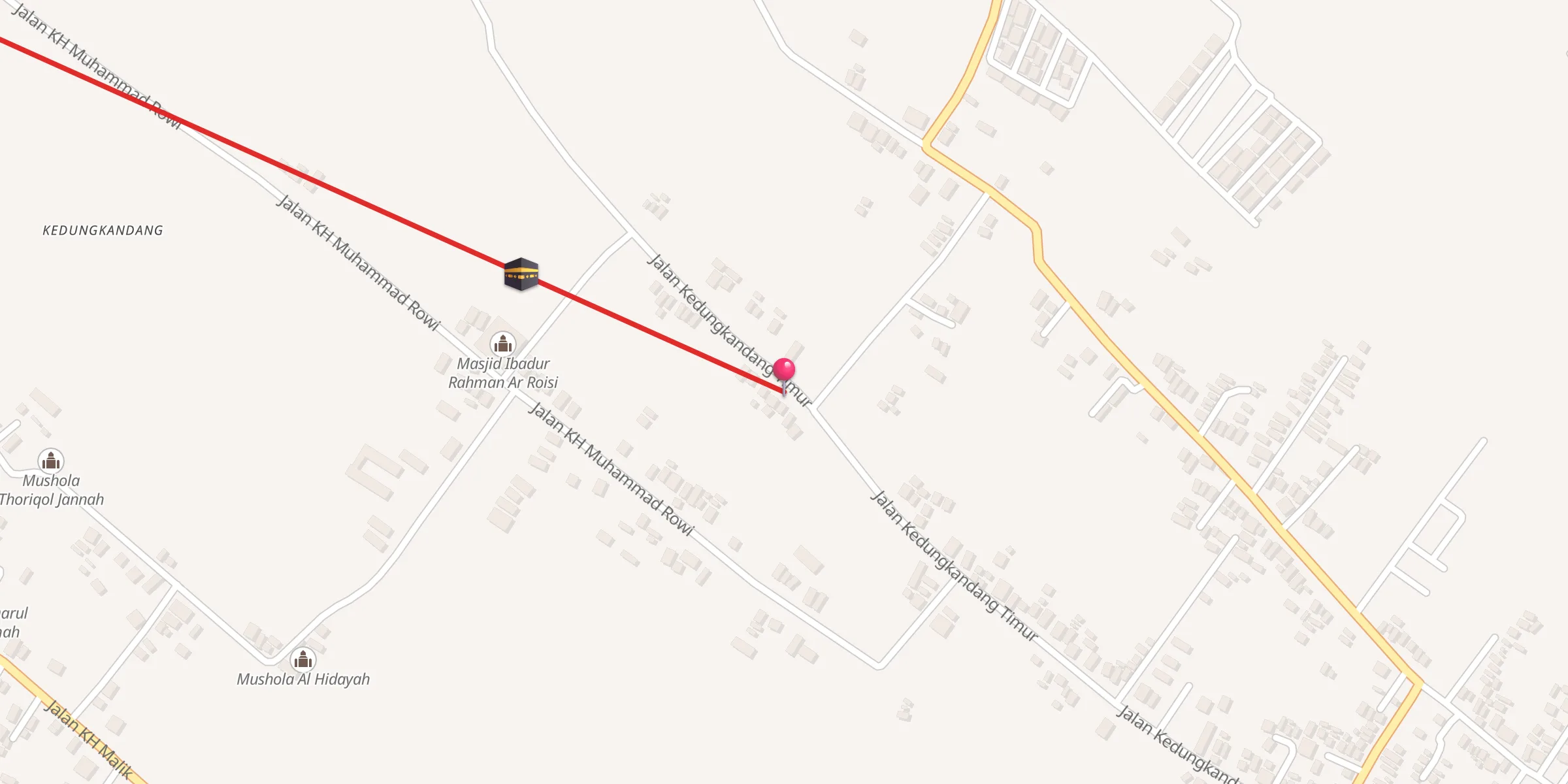 Carte de localisation : Langgar Al Bari