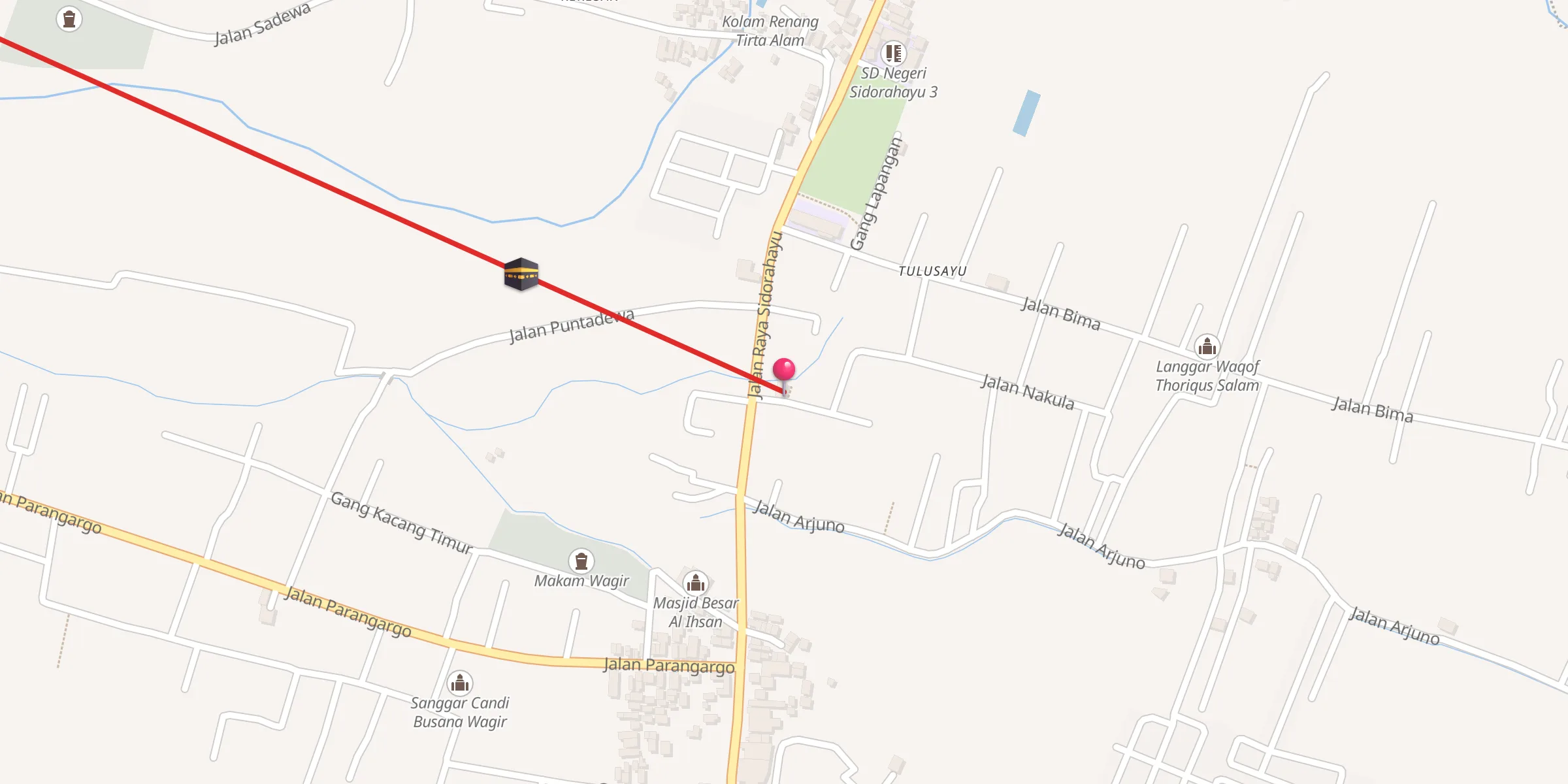 Carte de localisation : Langgar Waqof Bayturrohman
