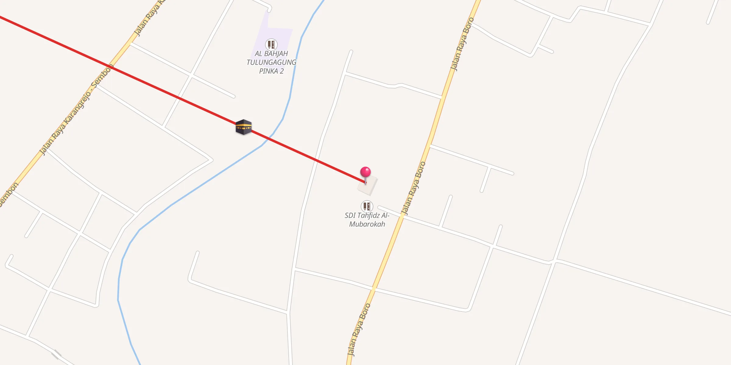 Carte de localisation : Masjid Al-Mubarokah