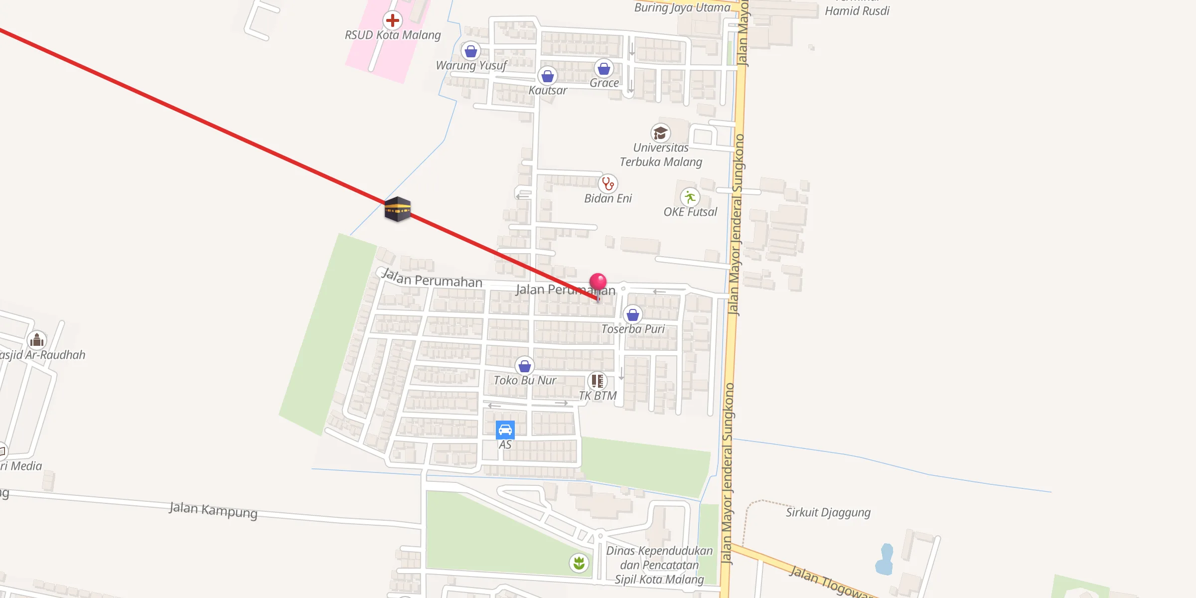 Carte de localisation : Al Bashiroh