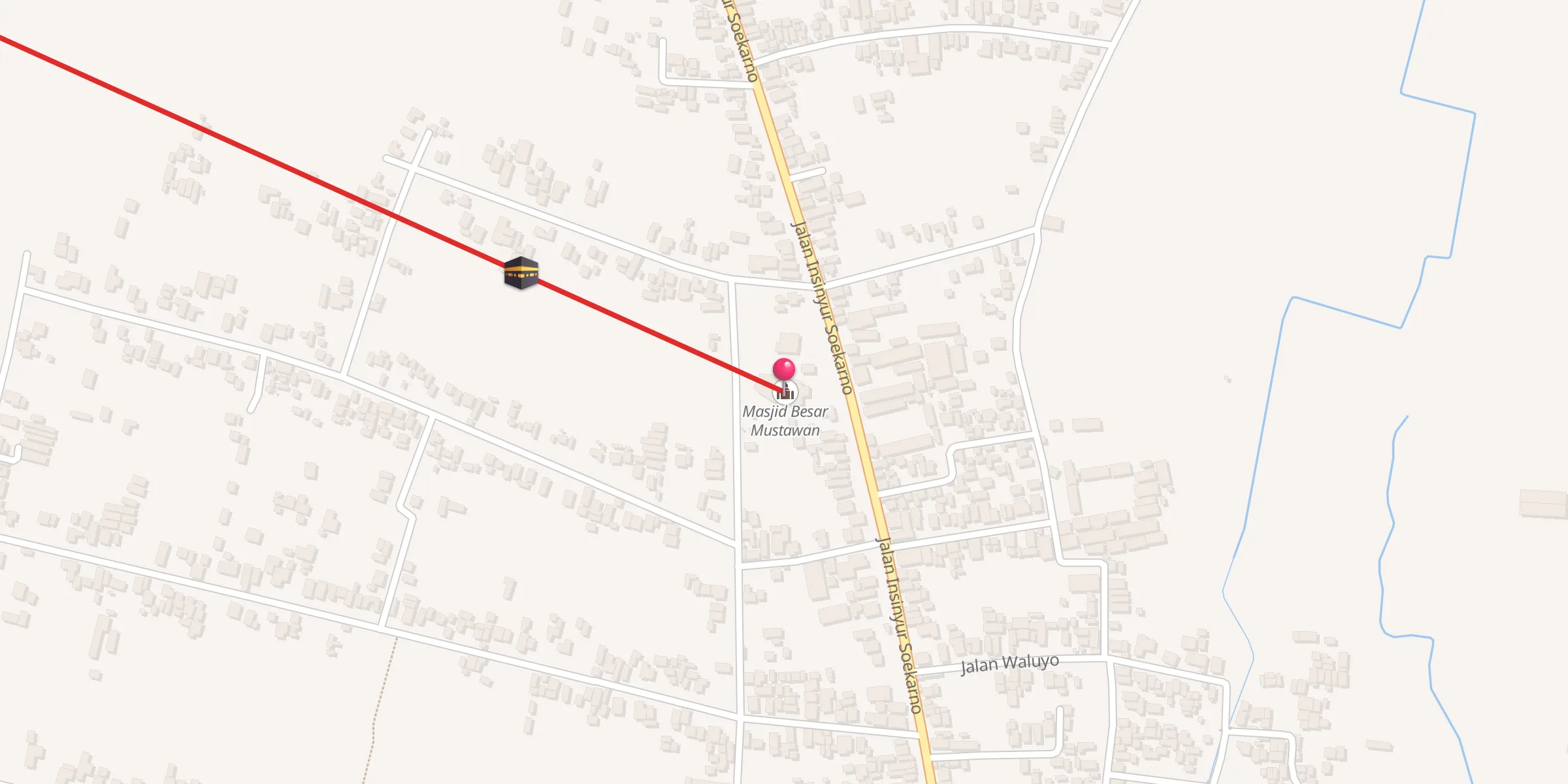 Carte de localisation : Masjid Besar Mustawan