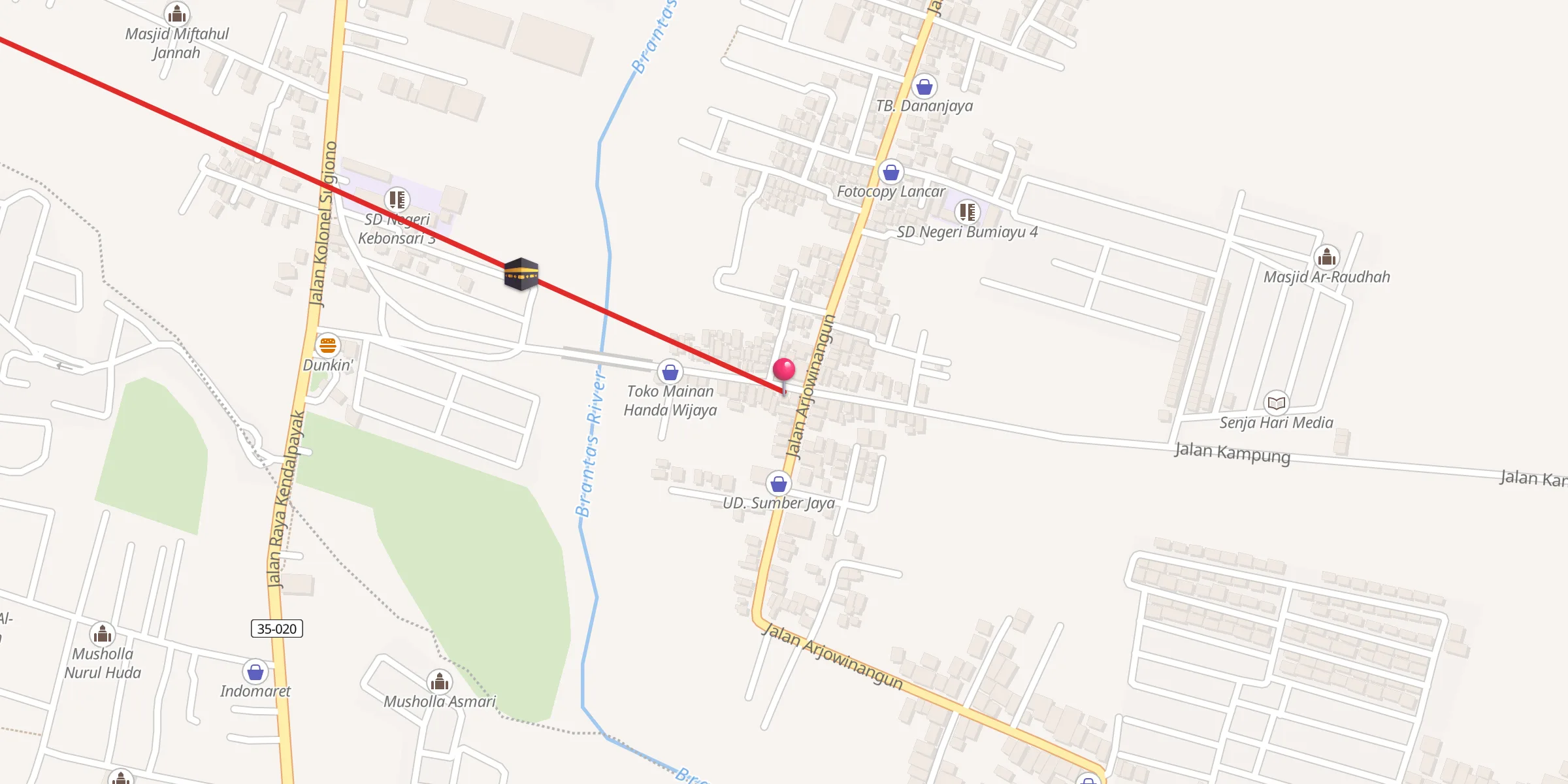 Carte de localisation : Langgar Wali Songo Sunan Ampel