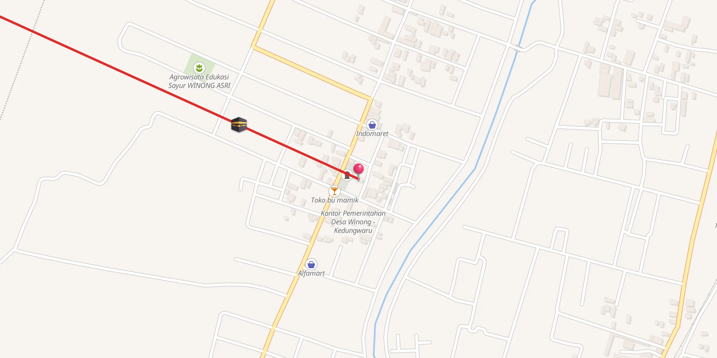 Carte de localisation : Masjid As Salam Desa Winong