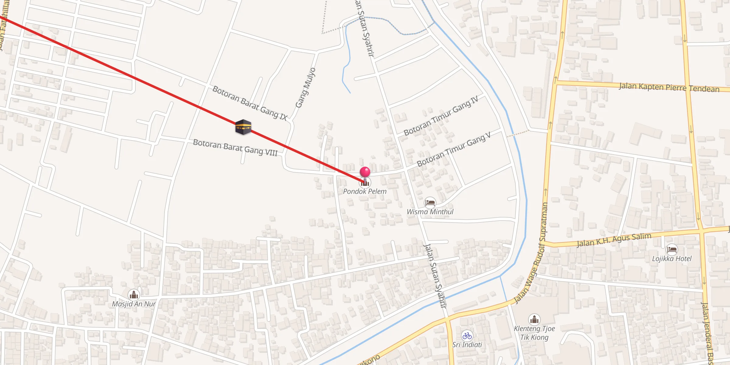 Carte de localisation : Pondok Pelem