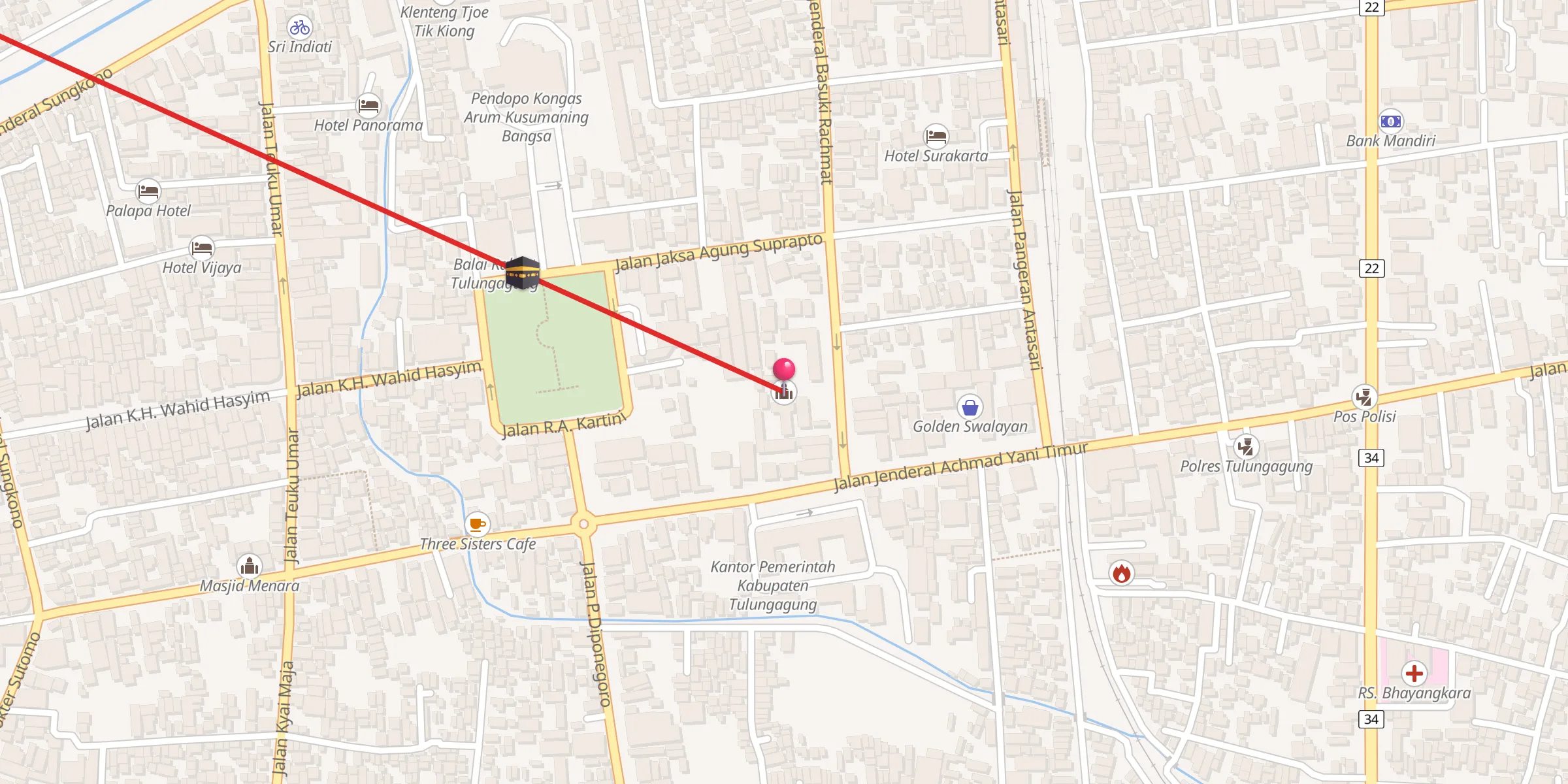 Carte de localisation : Mosquée