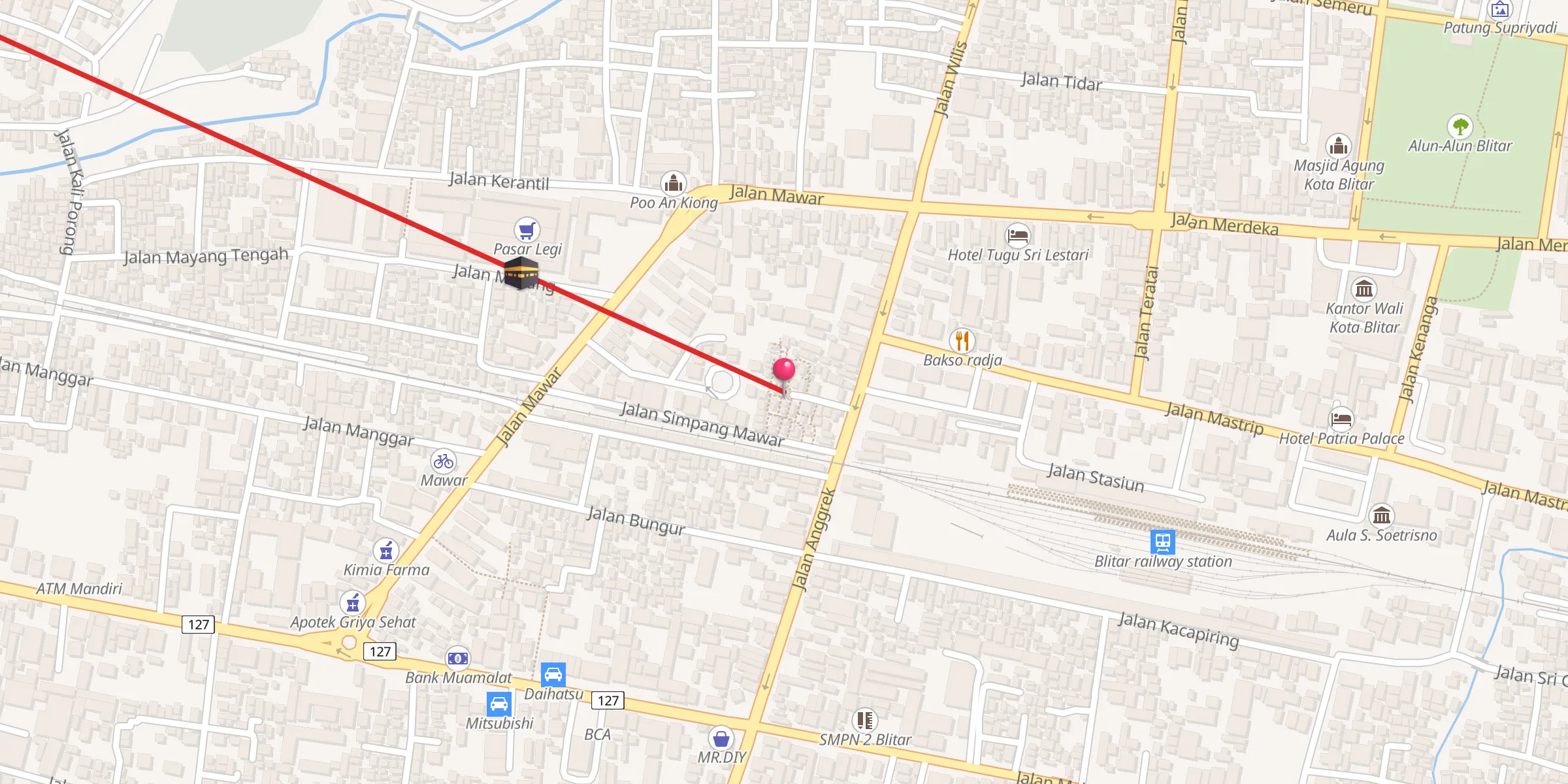 Carte de localisation : Musholla Fatkhur Rohman