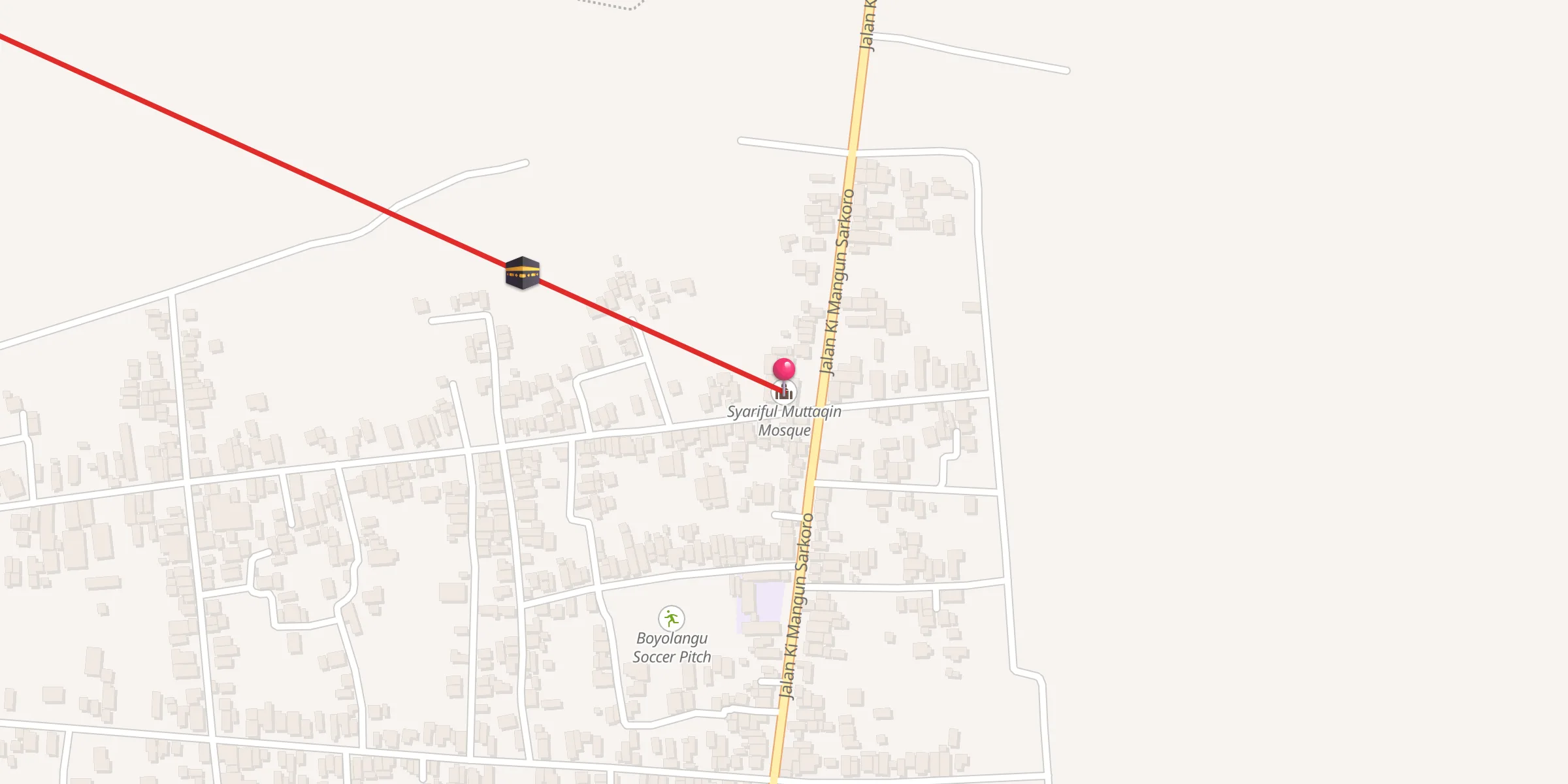 Carte de localisation : Masjid Syariful Muttaqin