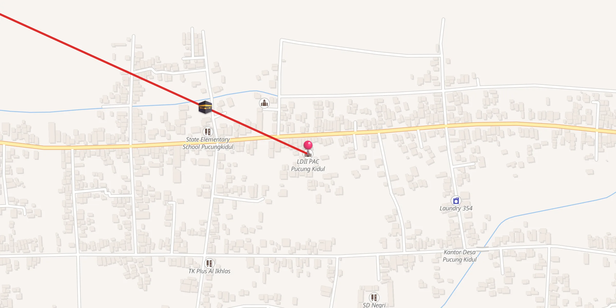 Carte de localisation : LDII PAC Pucung Kidul