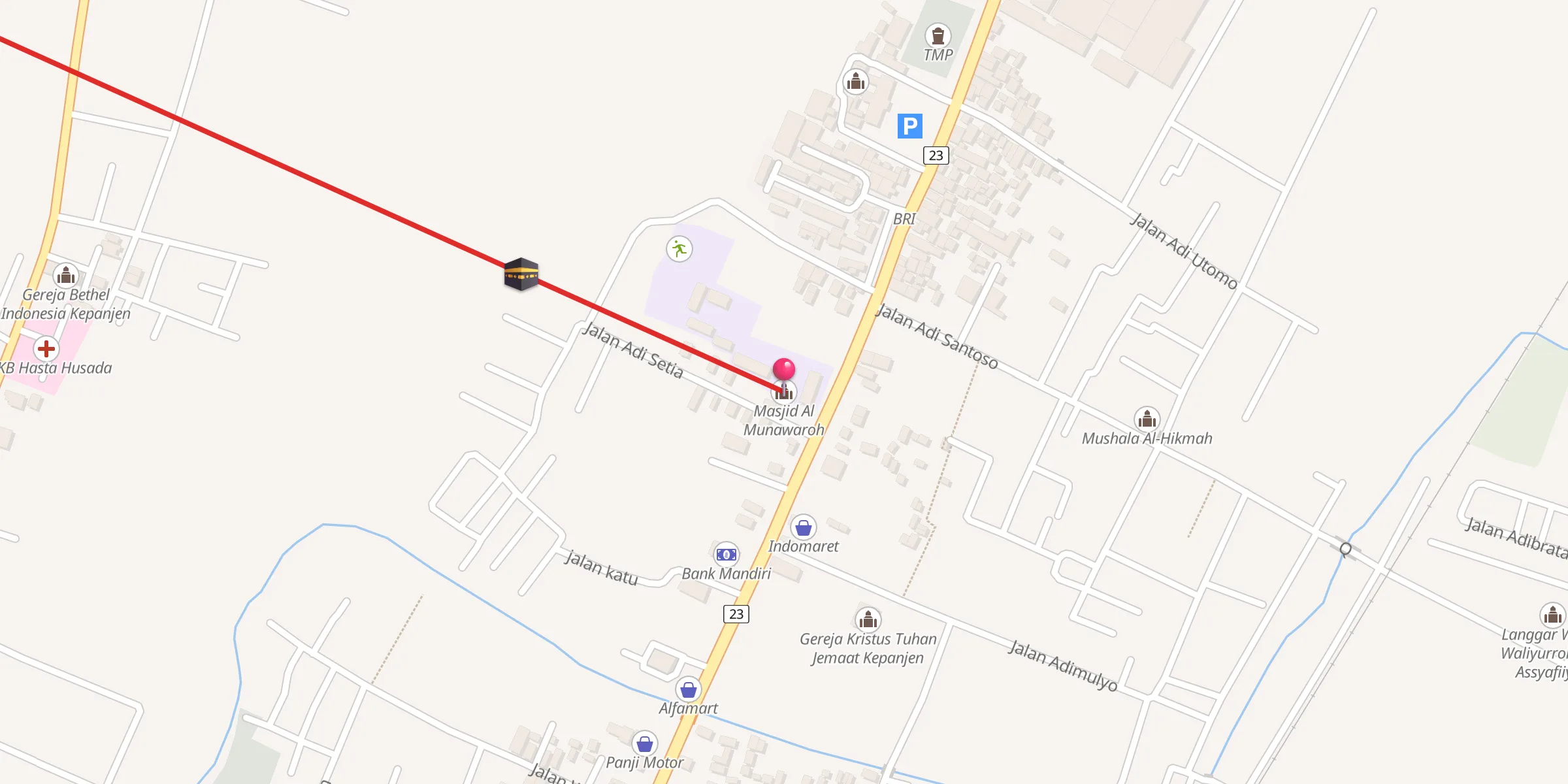 Carte de localisation : Masjid Al Munawaroh