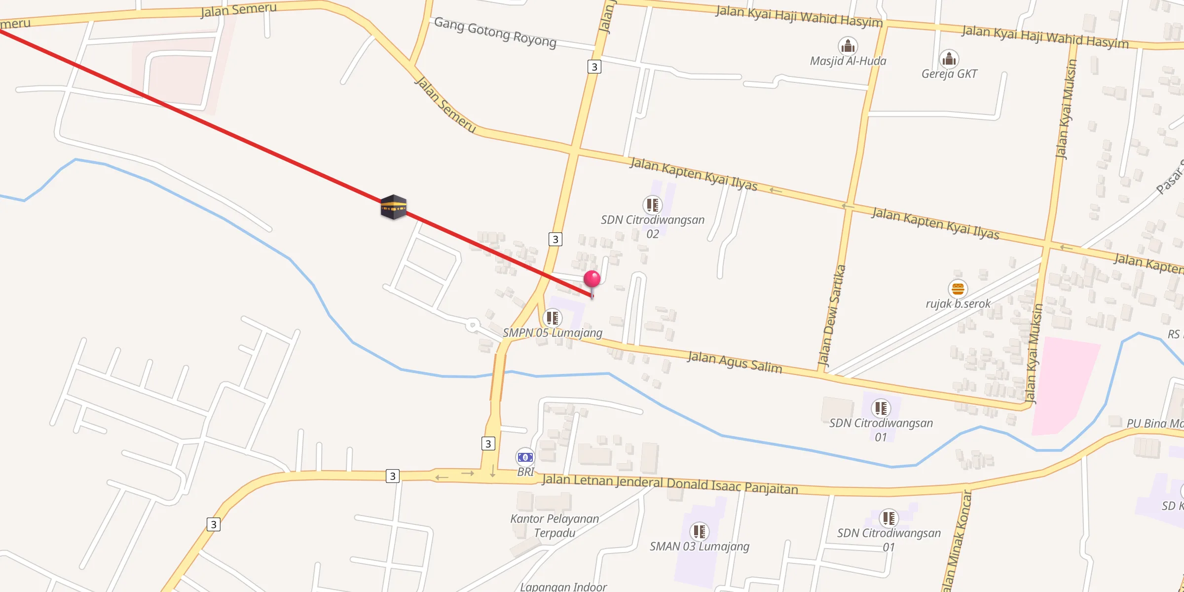 Carte de localisation : Masjid Al Awabin