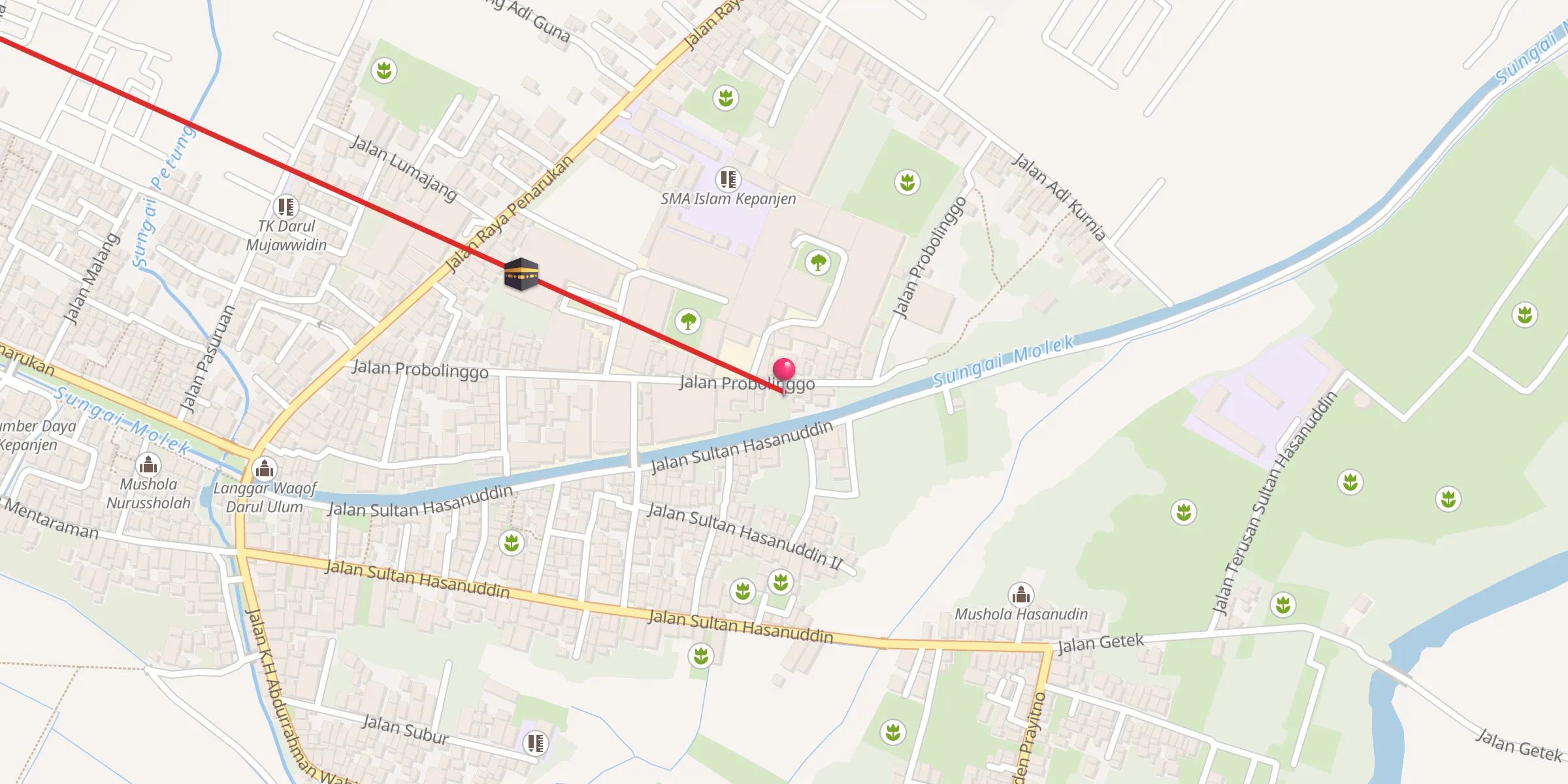 Carte de localisation : Langgar