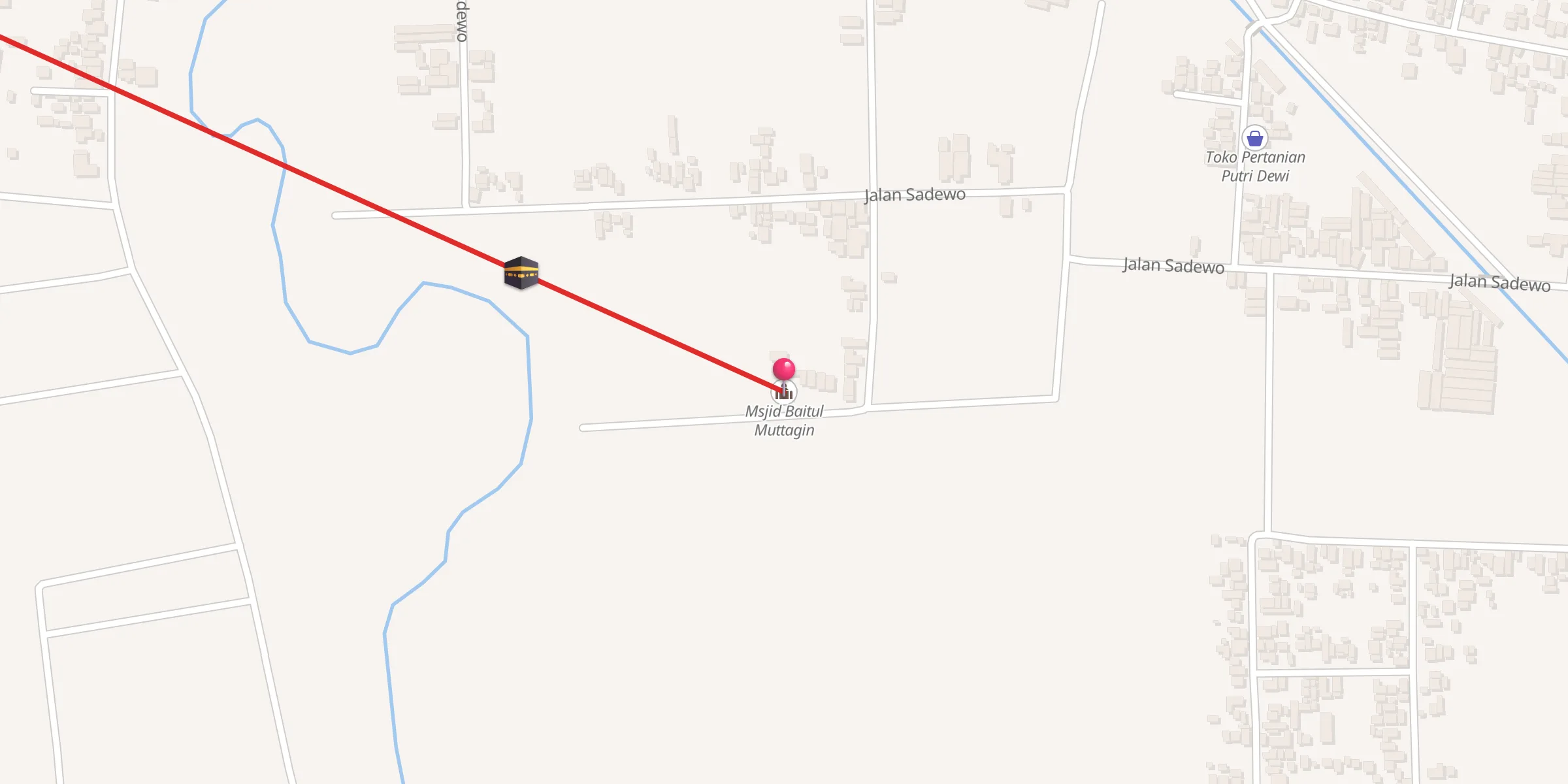 Carte de localisation : Msjid Baitul Muttagin