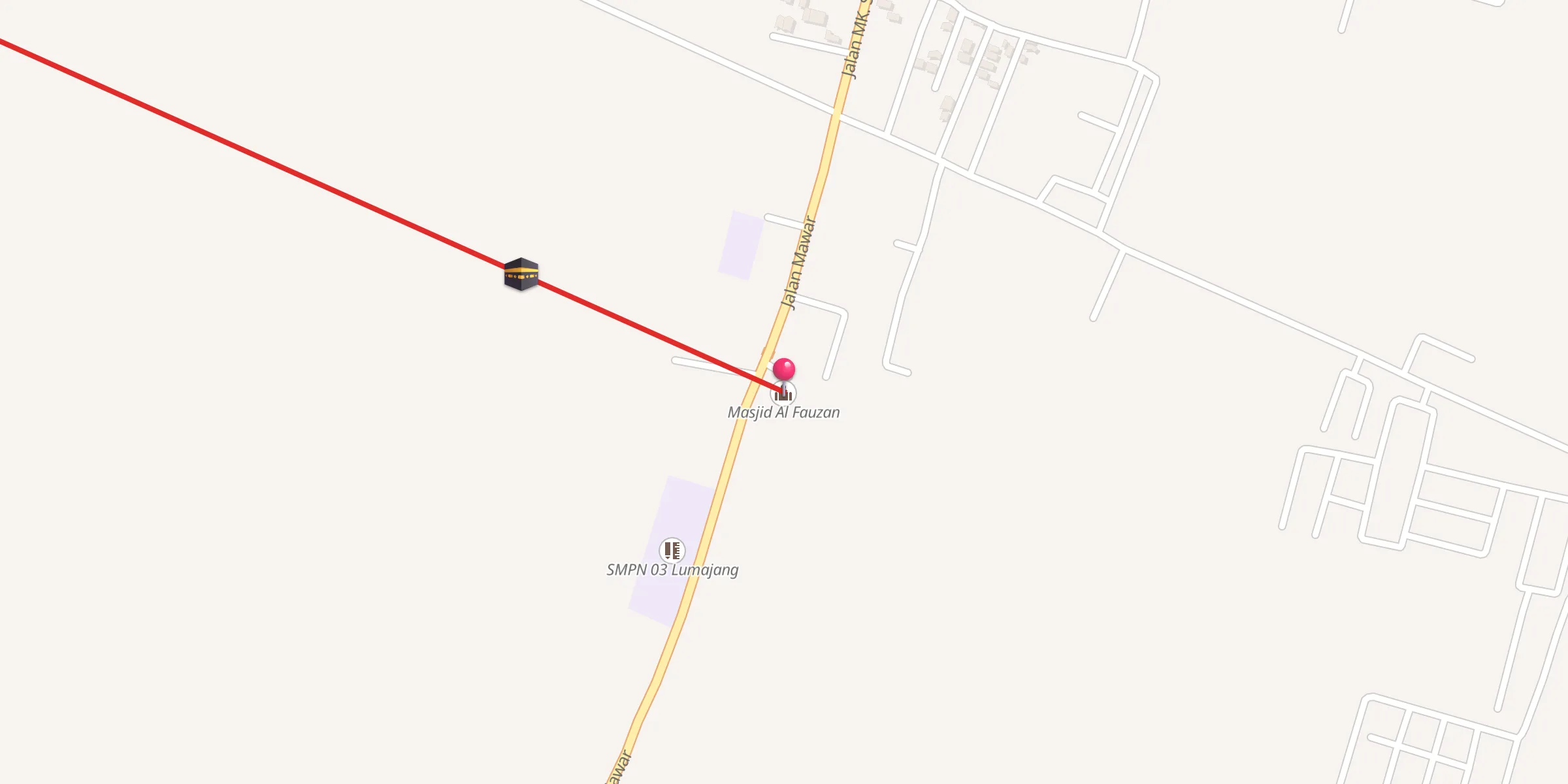 Carte de localisation : Masjid Al Fauzan