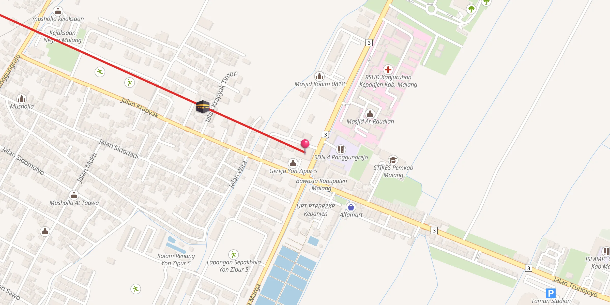 Carte de localisation : Masjid Al-Ikhlas Yon ZIPUR 5