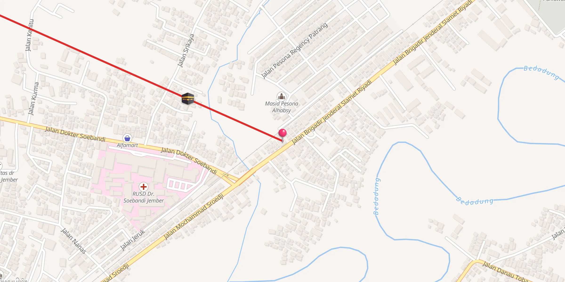 Carte de localisation : Al Mubaroq