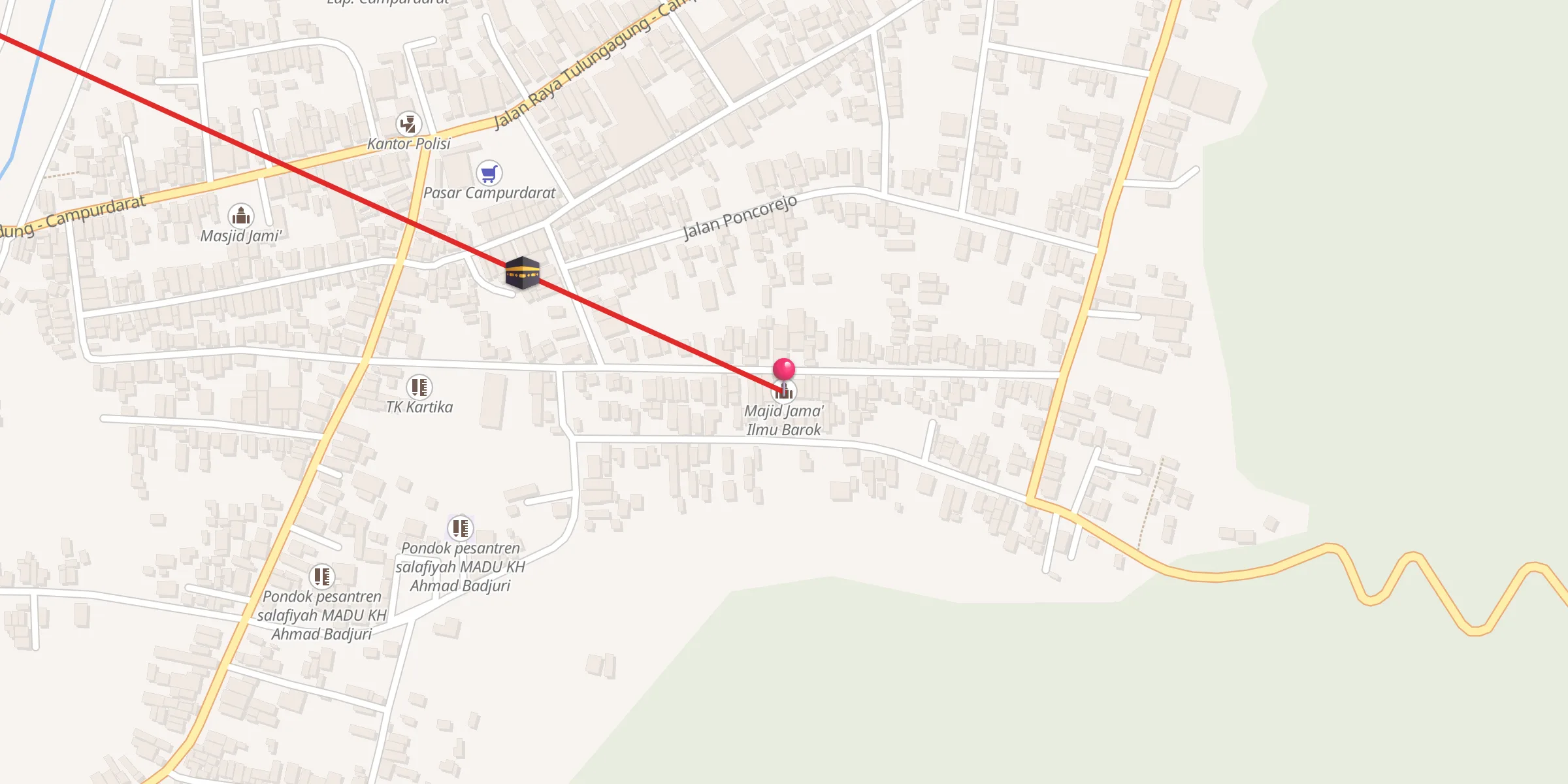 Carte de localisation : Majid Jama' Ilmu Barok