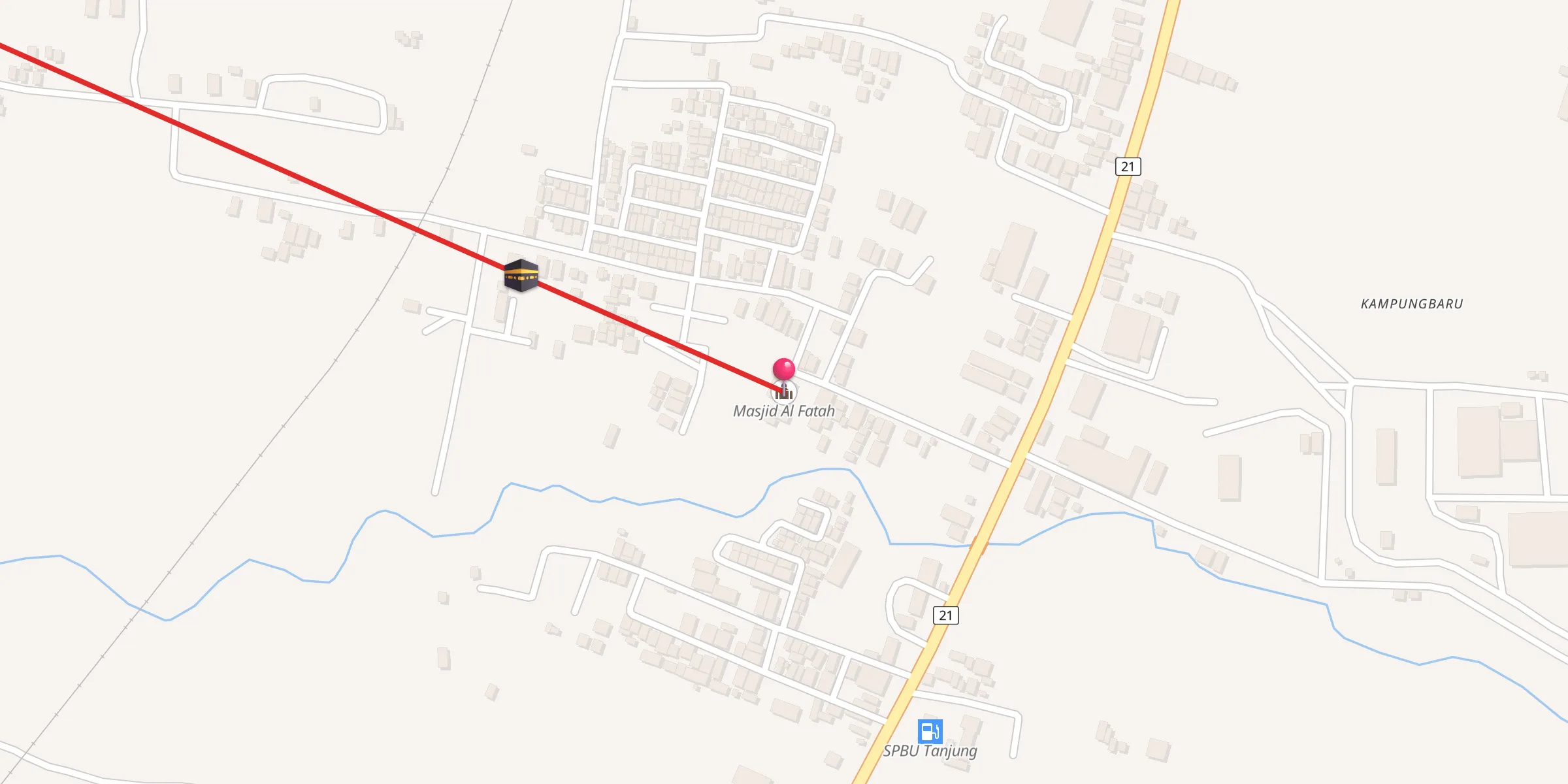 Carte de localisation : Masjid Al Fatah