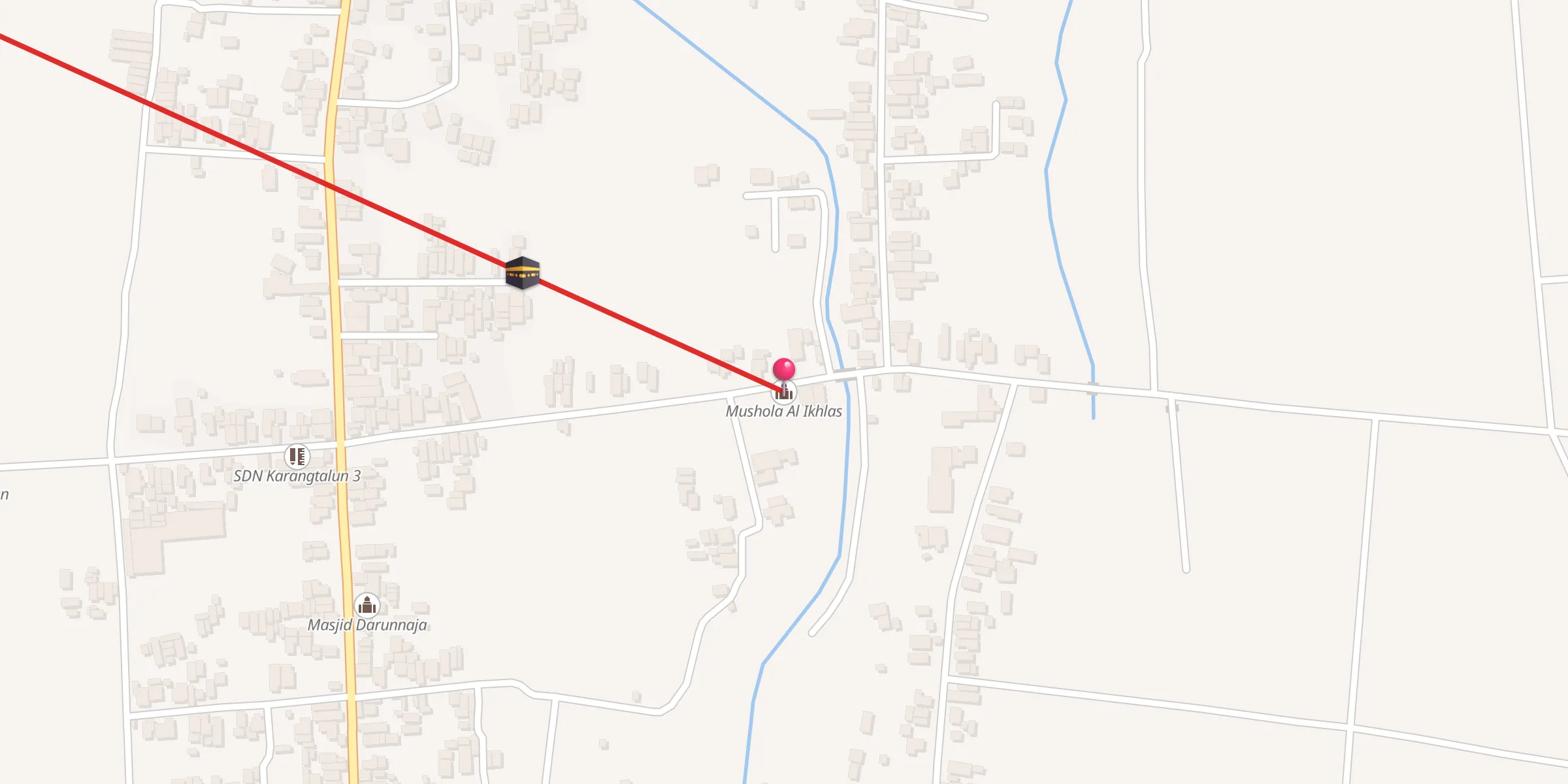 Carte de localisation : Mushola Al Ikhlas