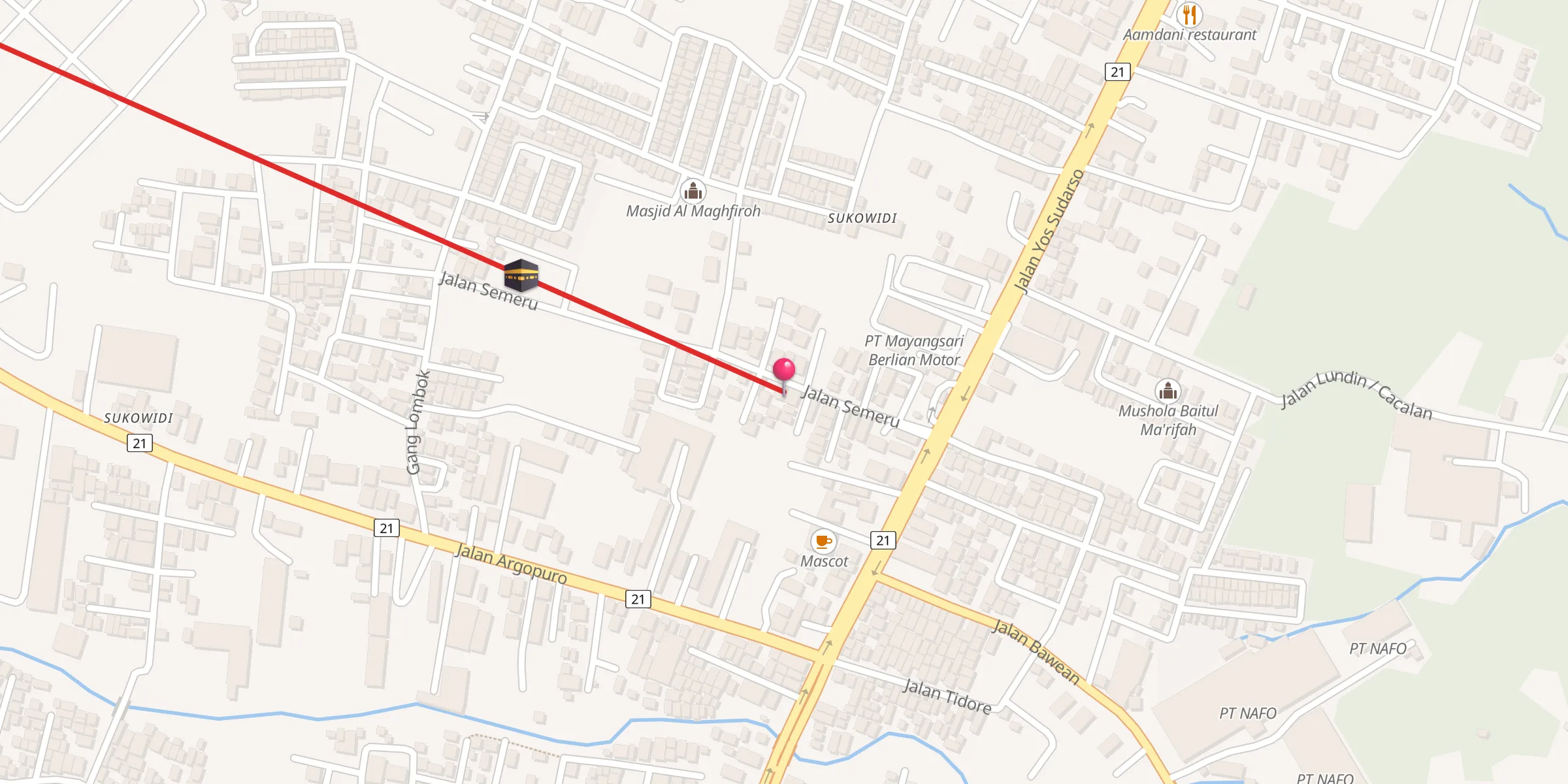 Carte de localisation : Masjid Al Furqon