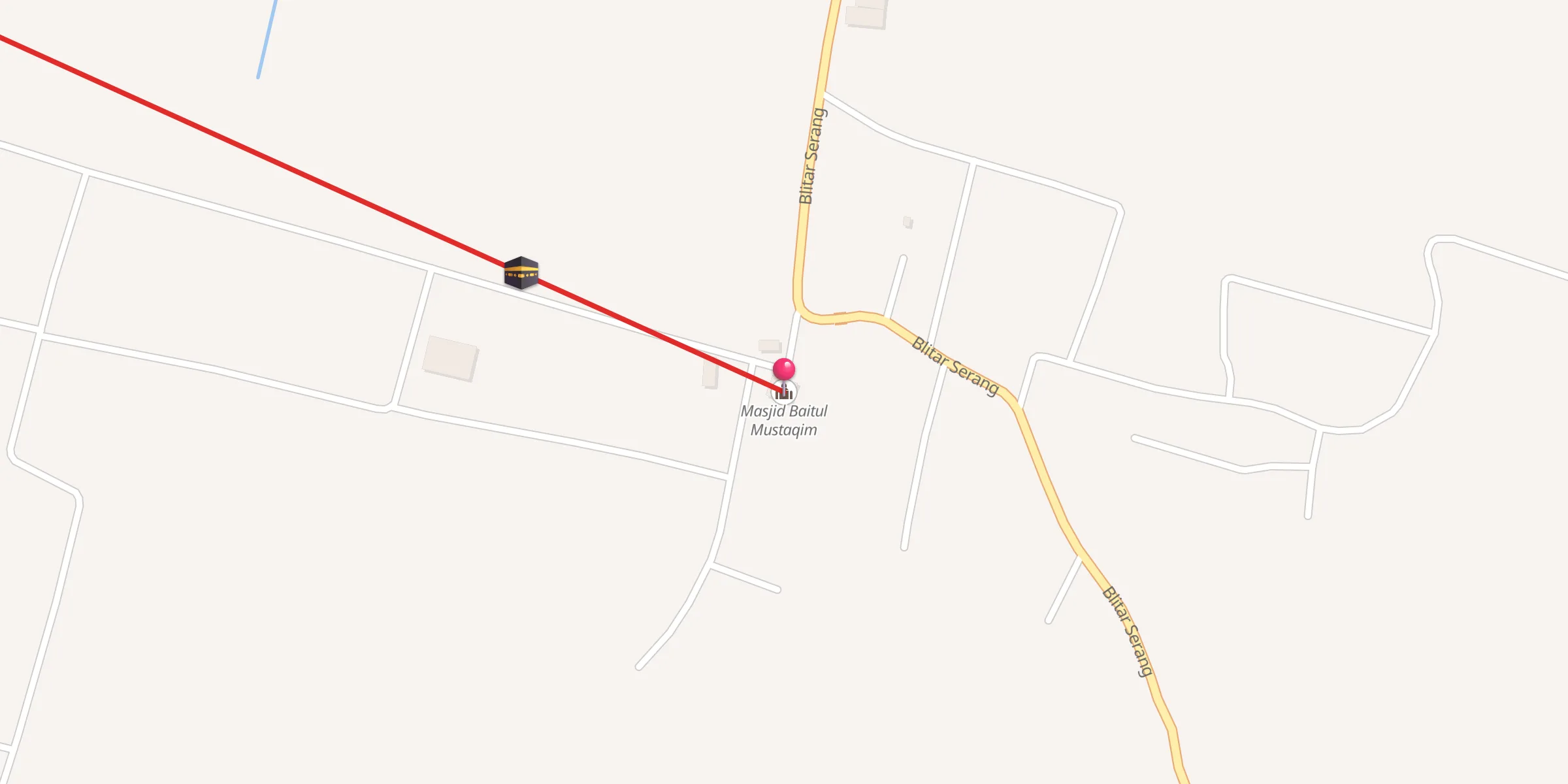 Carte de localisation : Masjid Baitul Mustaqim